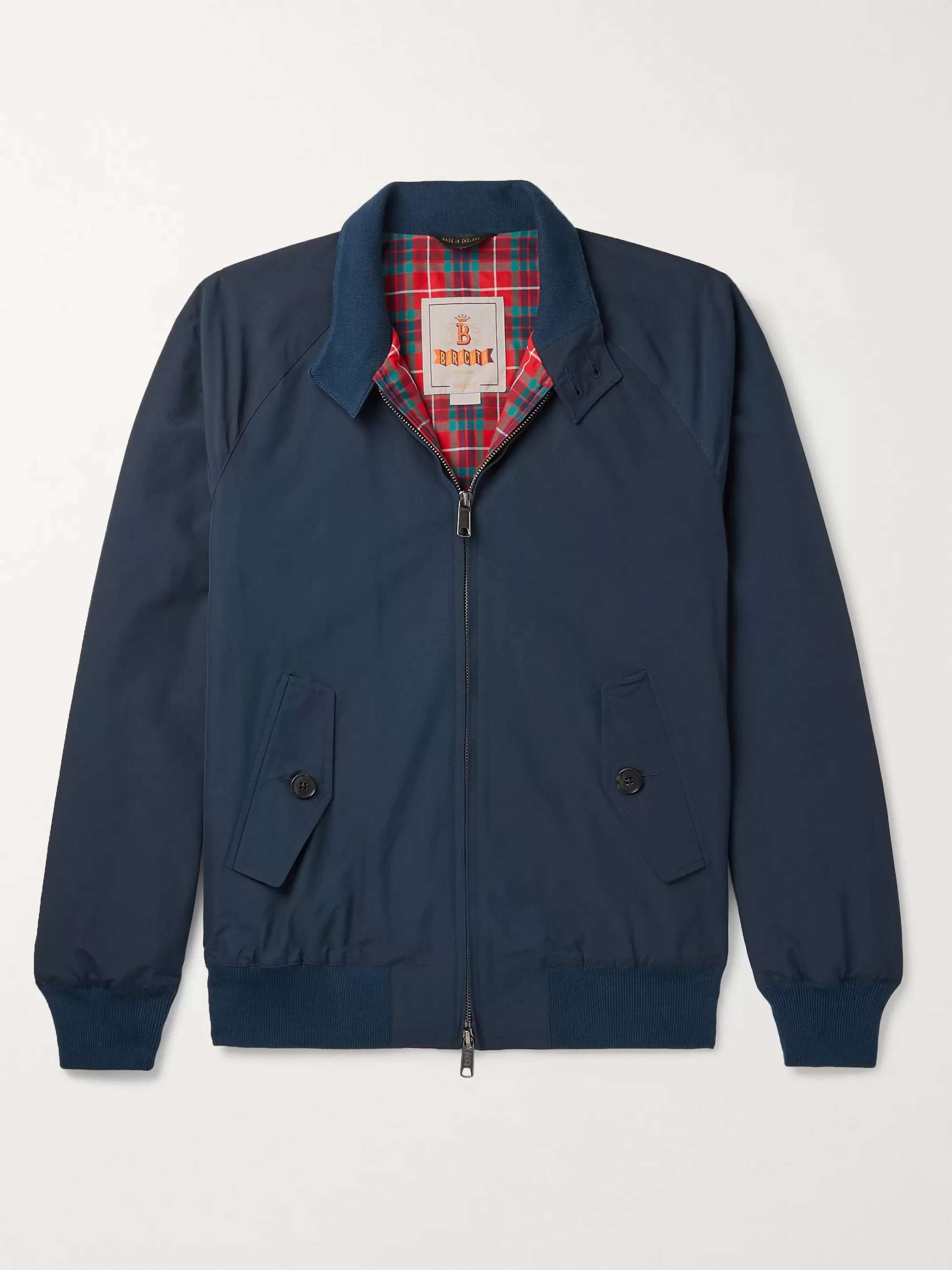 Navy G9 Cotton-Blend Harrington Jacket | BARACUTA | MR PORTER