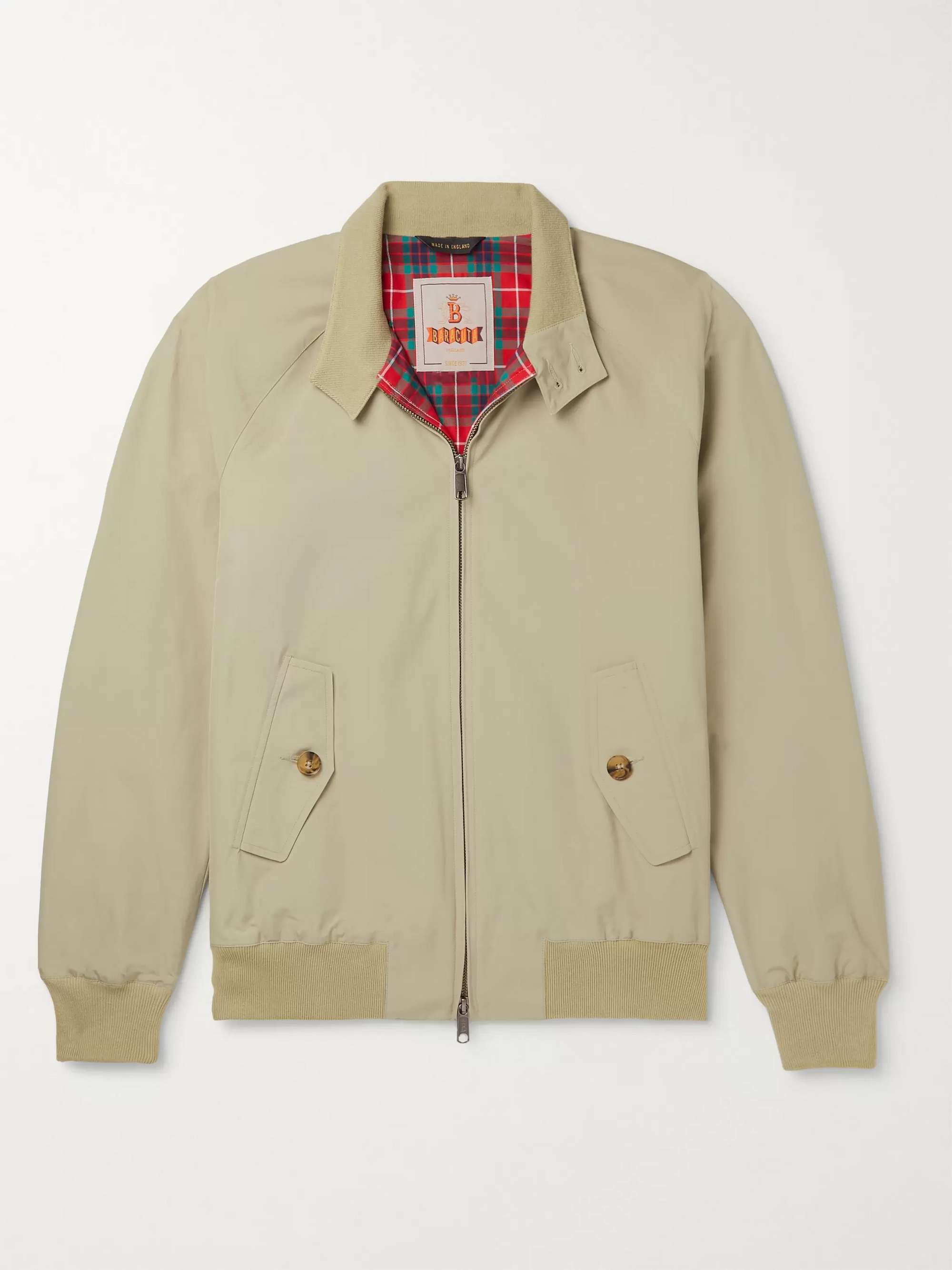 Beige G9 Cotton-Blend Harrington Jacket | BARACUTA | MR PORTER
