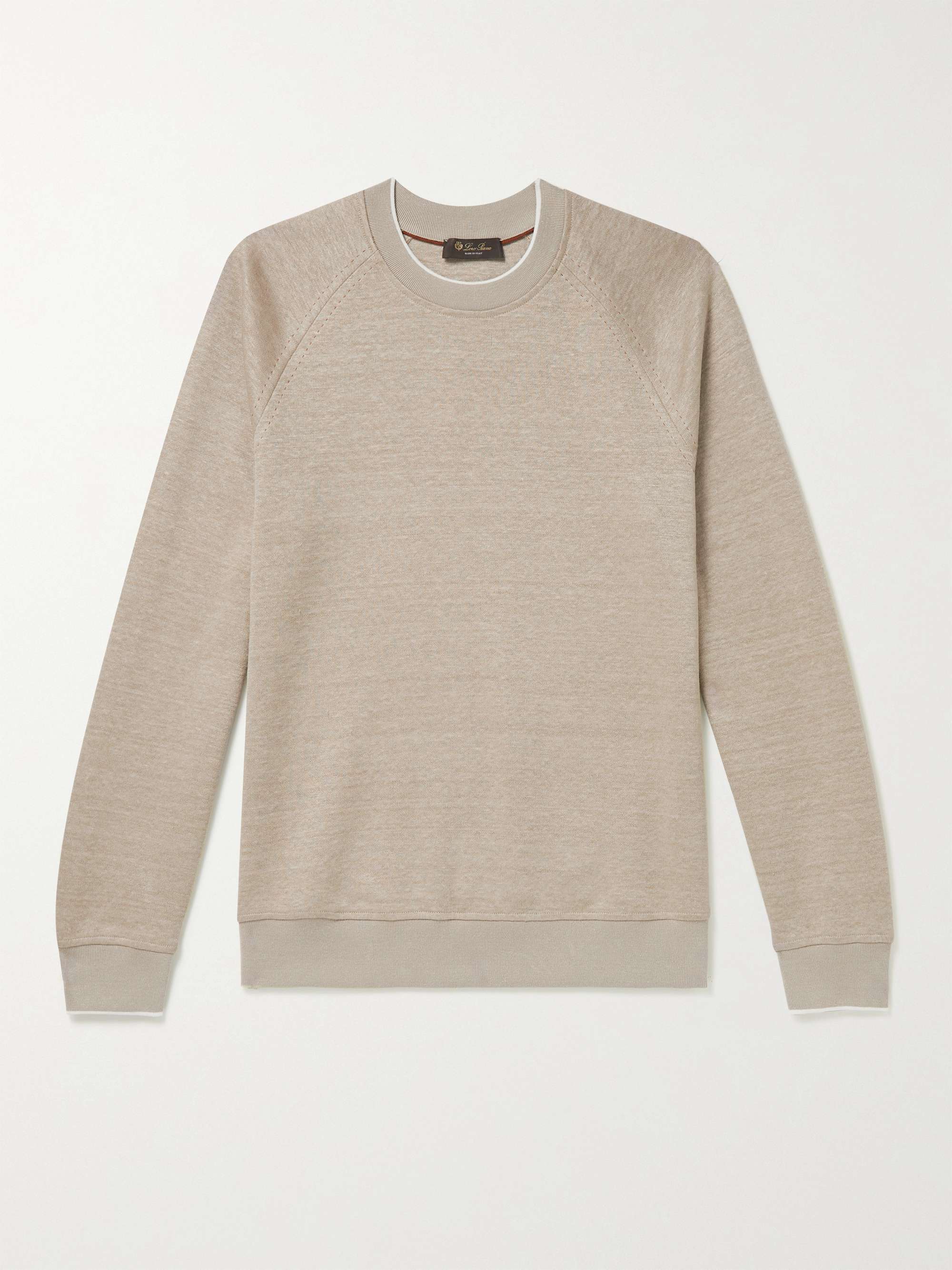 LORO PIANA Drysdale Linen-Blend Jersey Sweatshirt for Men | MR PORTER