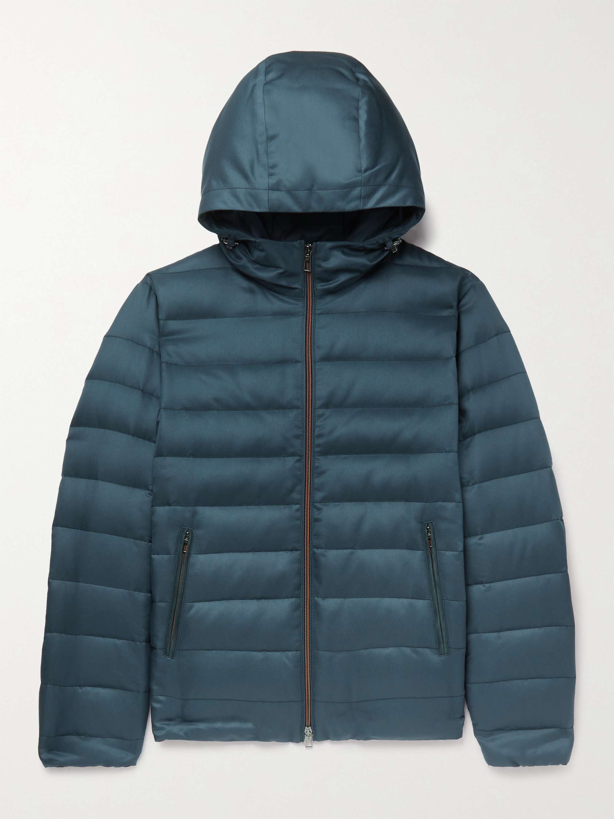LORO PIANA Gateway Quilted Silk-Twill Hooded Down Jacket | MR PORTER