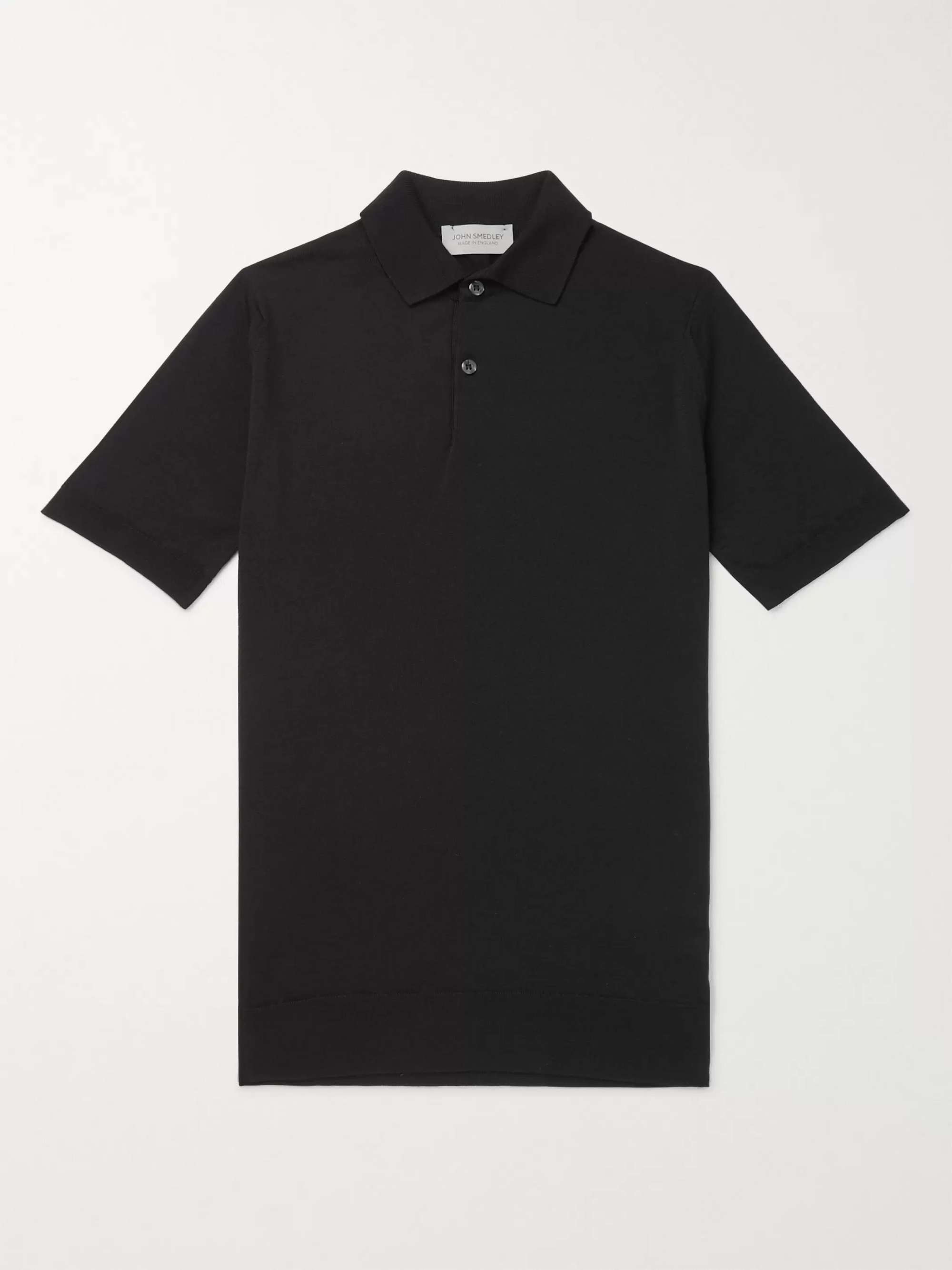 JOHN SMEDLEY Payton Slim-Fit Wool Polo Shirt | MR PORTER