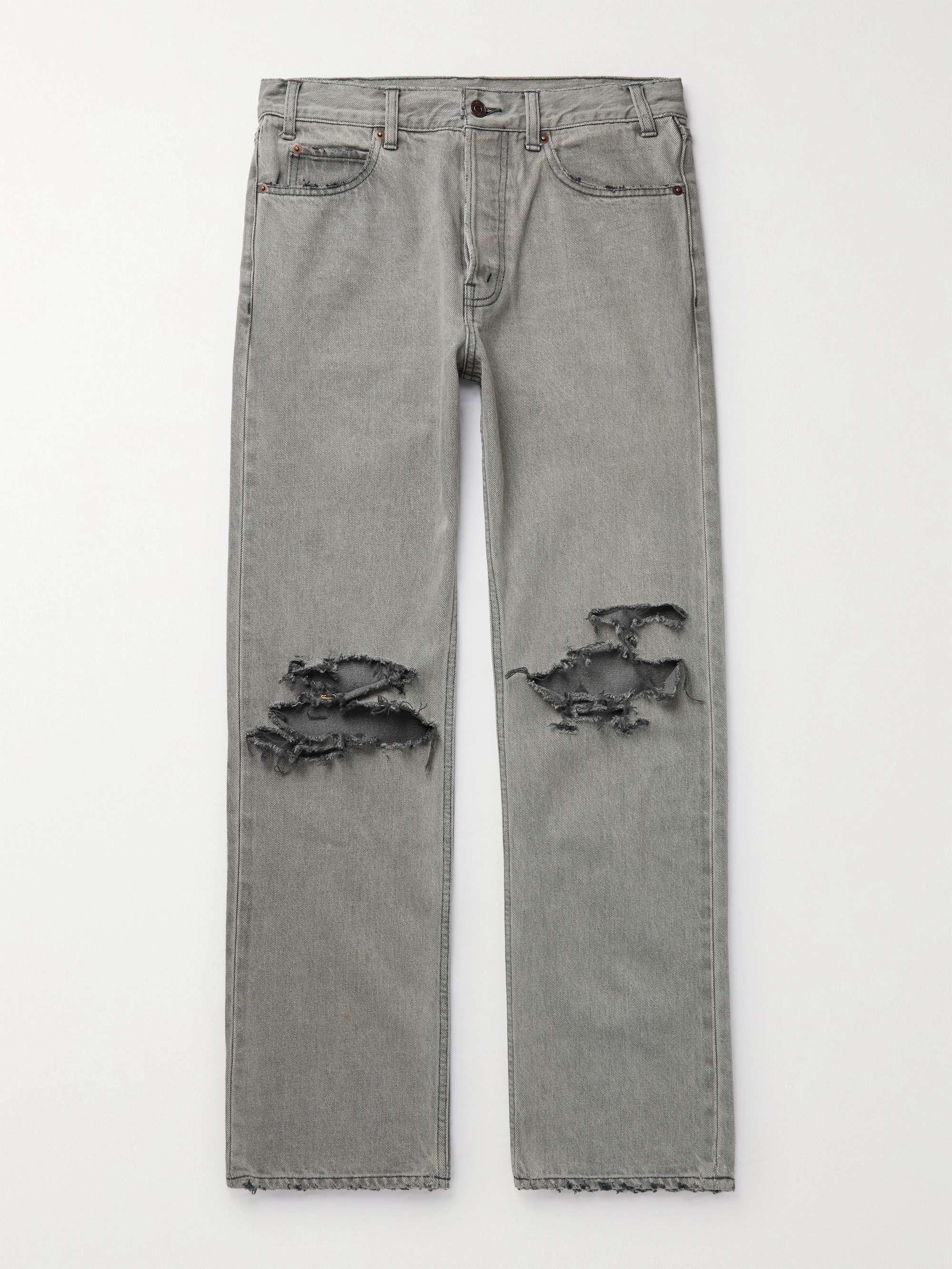 Gray Kurt Distressed Jeans | CELINE HOMME | MR PORTER