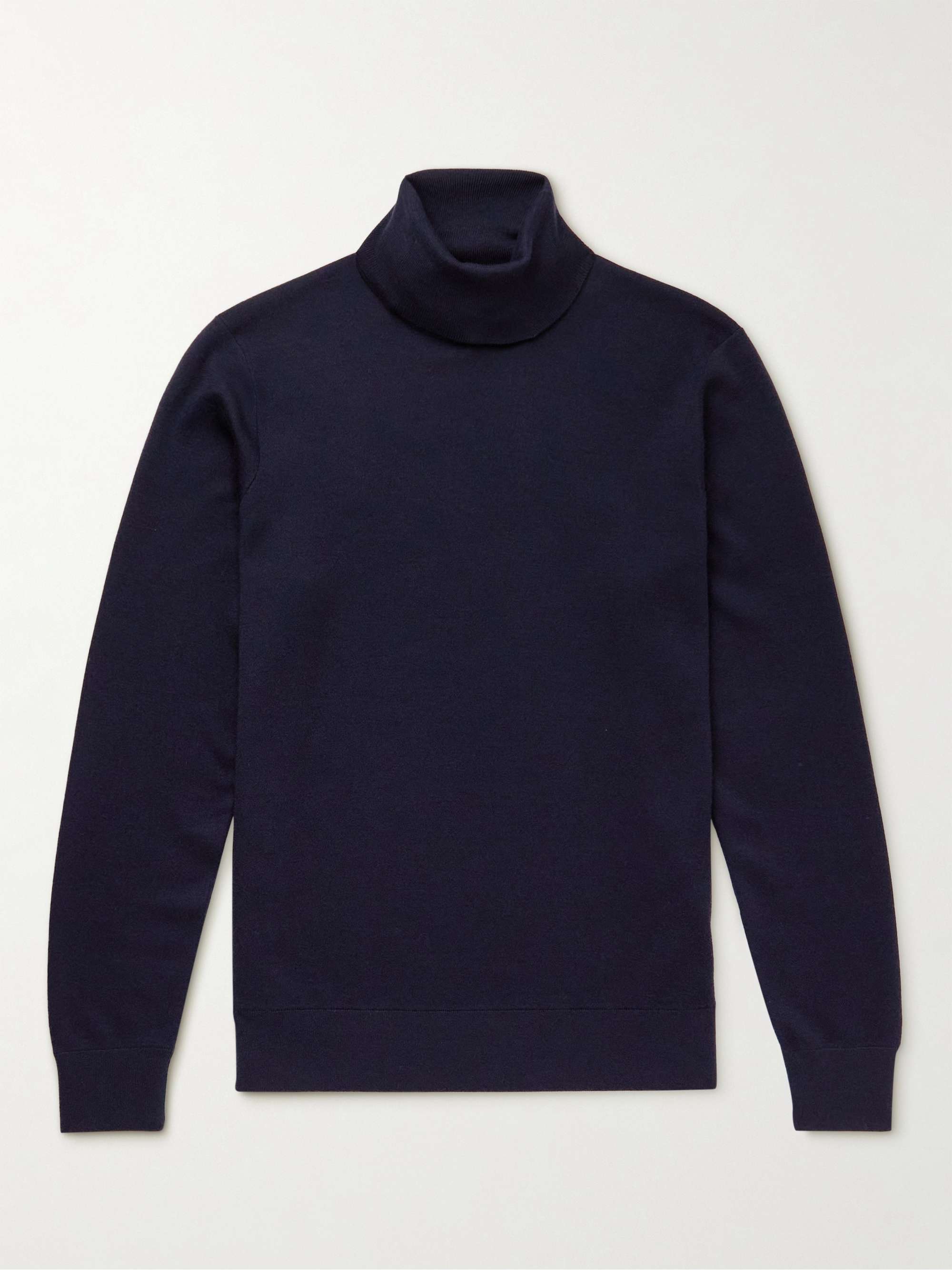 LORO PIANA Dolcevita Slim-Fit Cashmere, Virgin Wool and Silk-Blend Rollneck  Sweater | MR PORTER