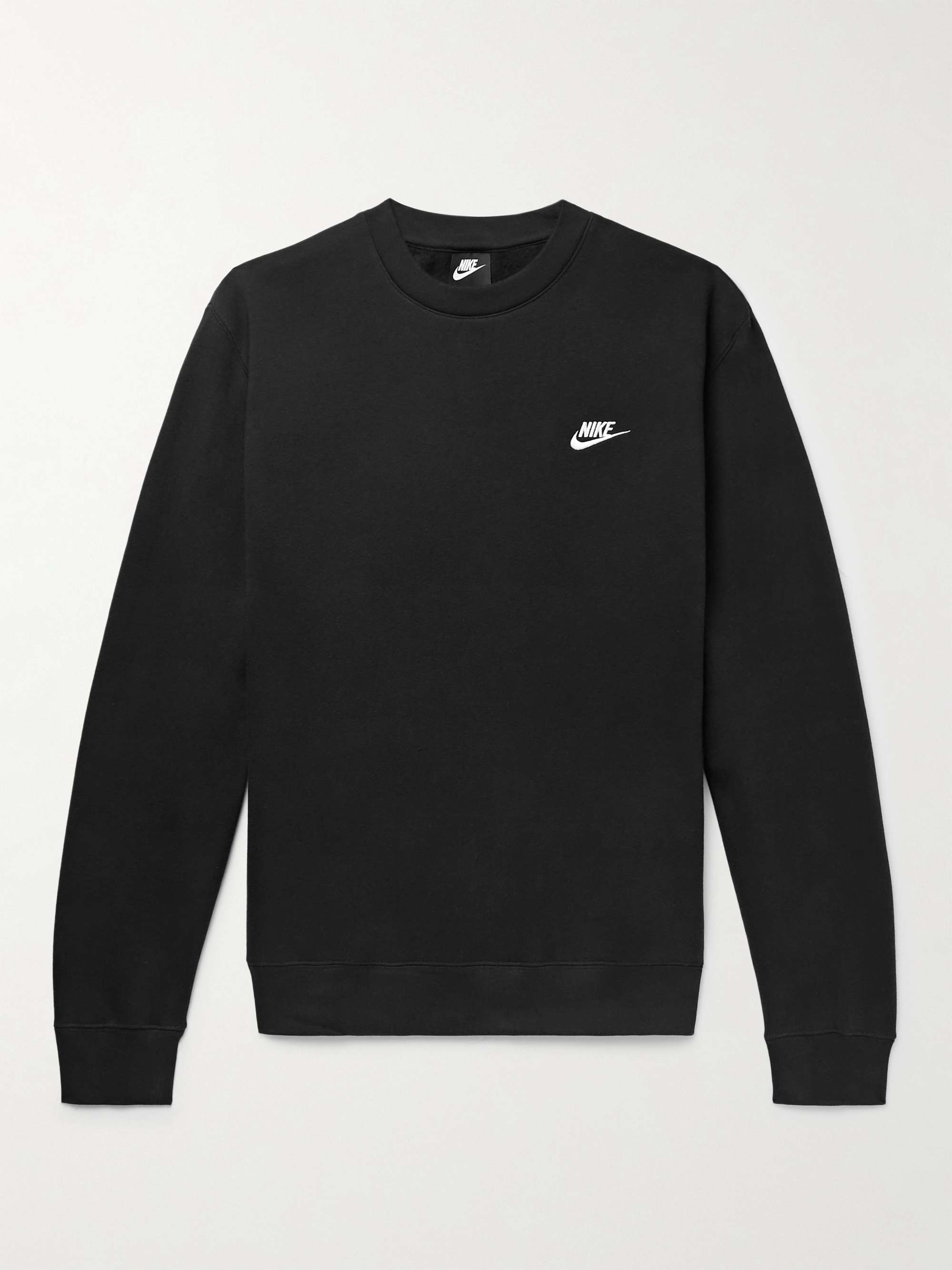 NIKE Sportswear Club Logo-Embroidered Cotton-Blend Tech Fleece Sweatshirt |  MR PORTER