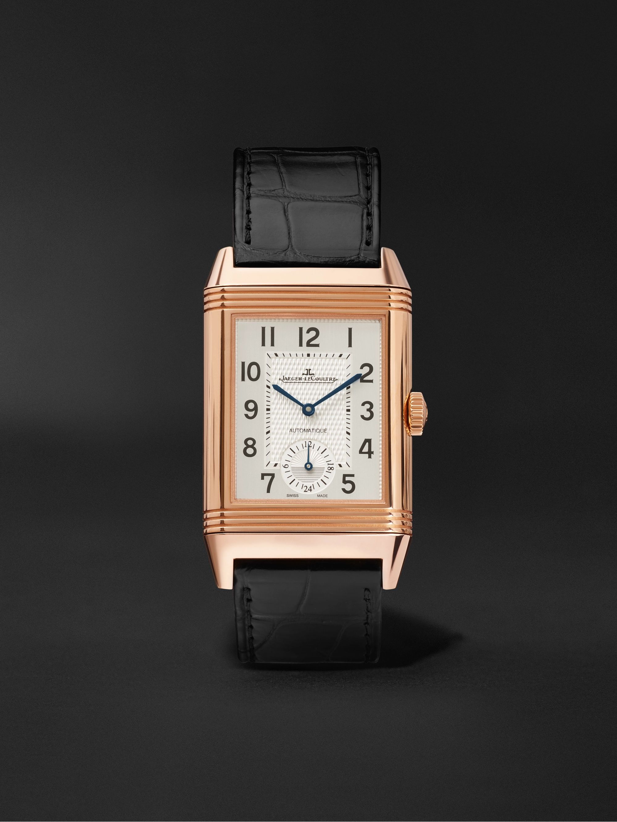 JAEGER-LECOULTRE Reverso Classic Large Duoface Automatic 28mm 18-Karat Rose  Gold and Alligator Watch, Ref. No. Q1368470 | MR PORTER