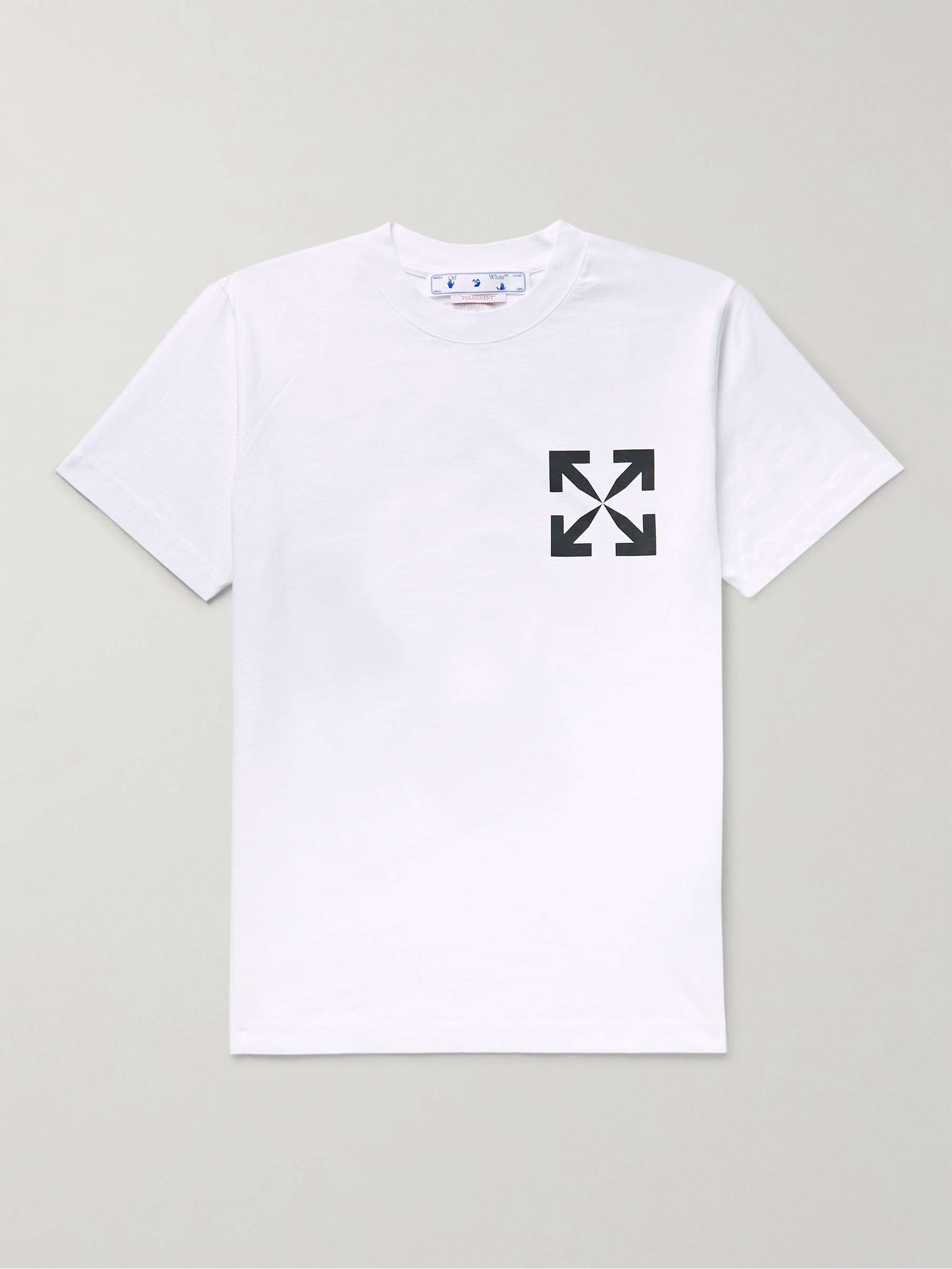 Cordelia schotel Bisschop OFF-WHITE Slim-Fit Logo-Print Cotton-Jersey T-Shirt | MR PORTER