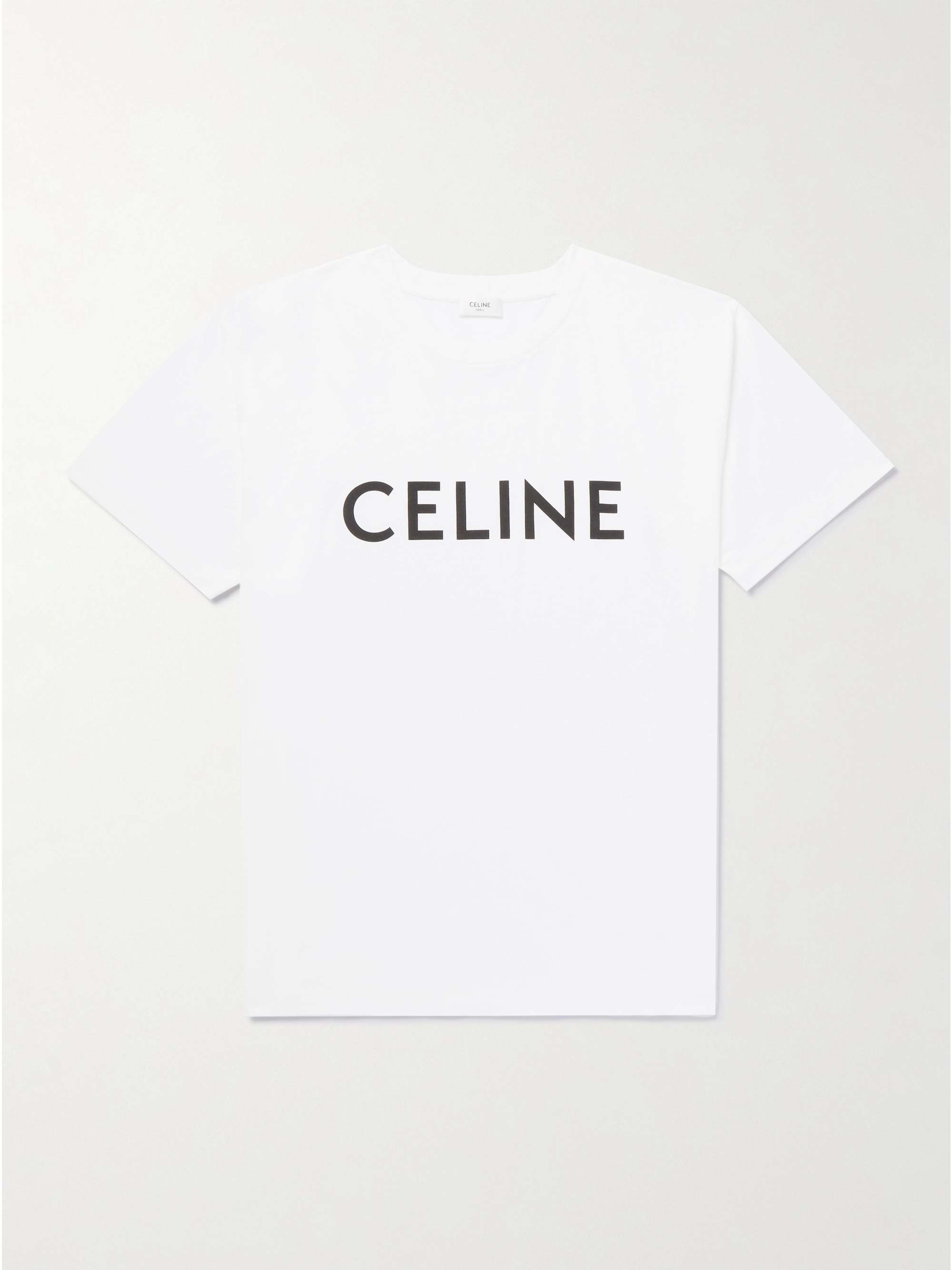 CELINE HOMME Logo-Print Cotton-Jersey T-Shirt | MR PORTER