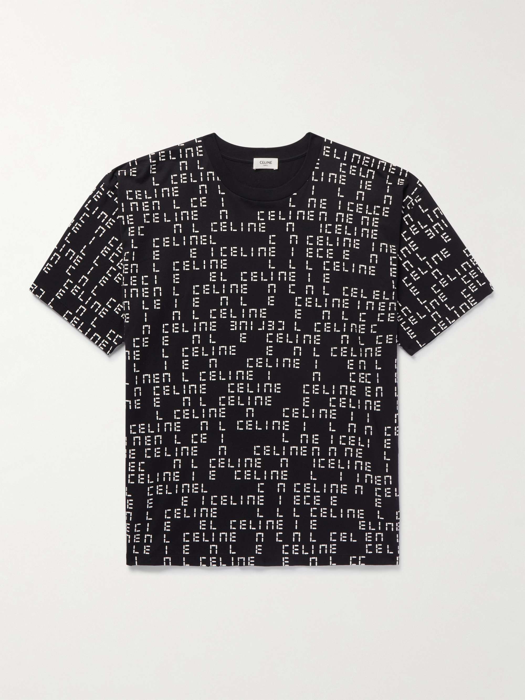 T-shirt in jersey di cotone con logo stampato CELINE HOMME da uomo | MR  PORTER