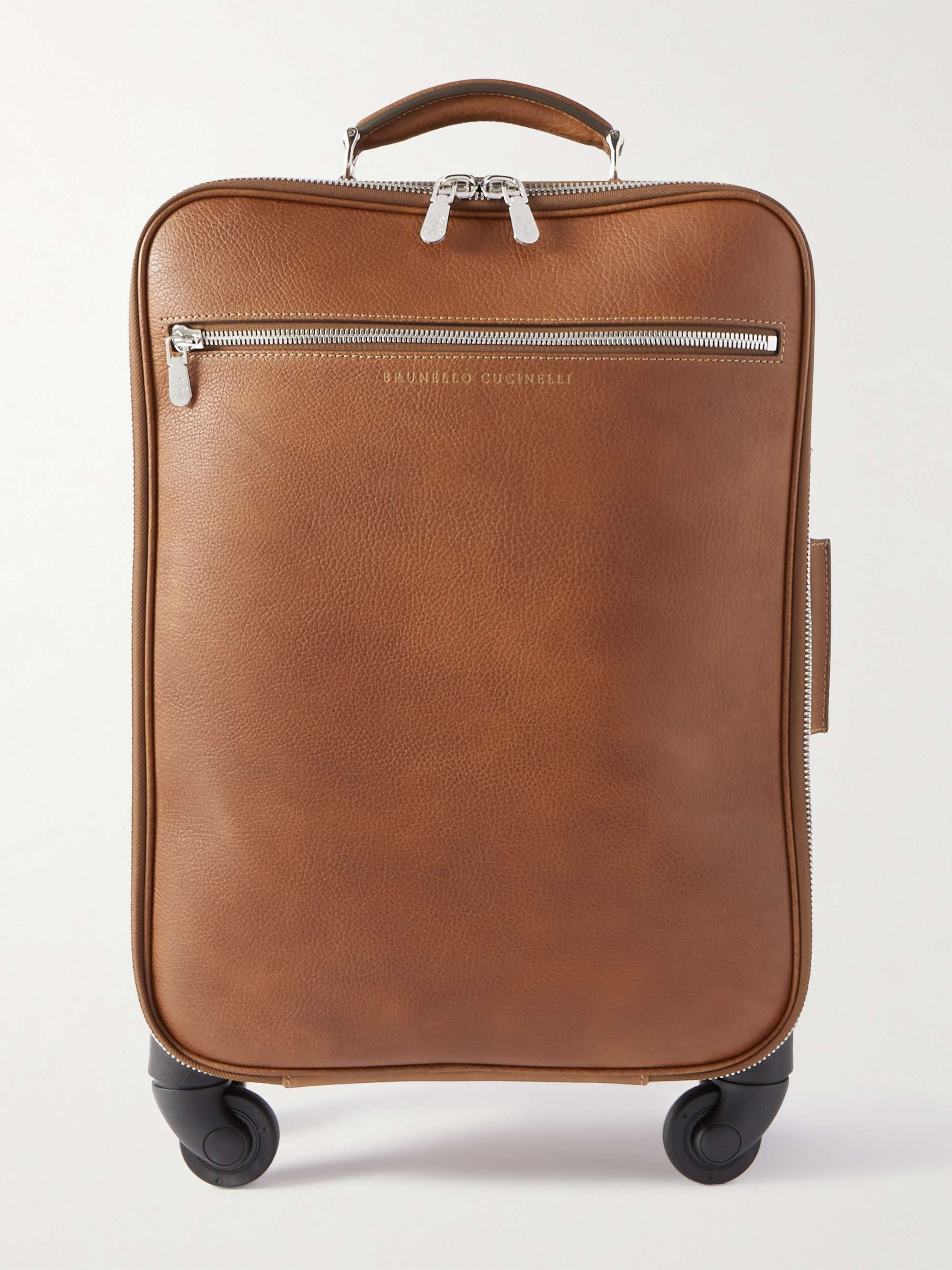 BRUNELLO CUCINELLI Full-Grain Leather Suitcase | MR PORTER