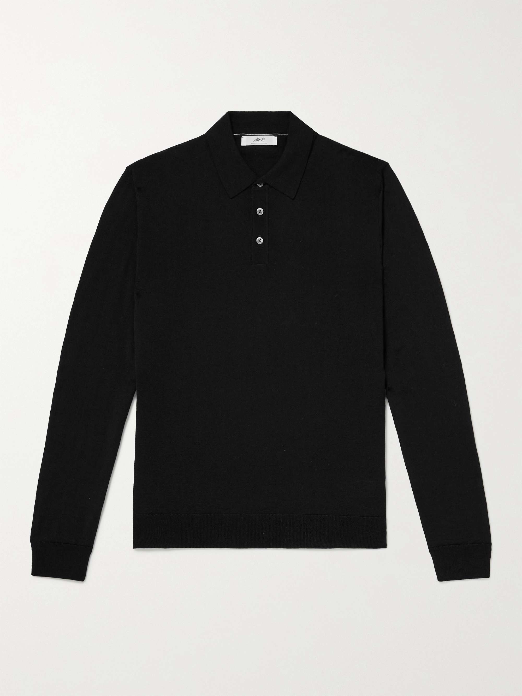 MR P. Slim-Fit Merino Wool Polo Shirt for Men | MR PORTER