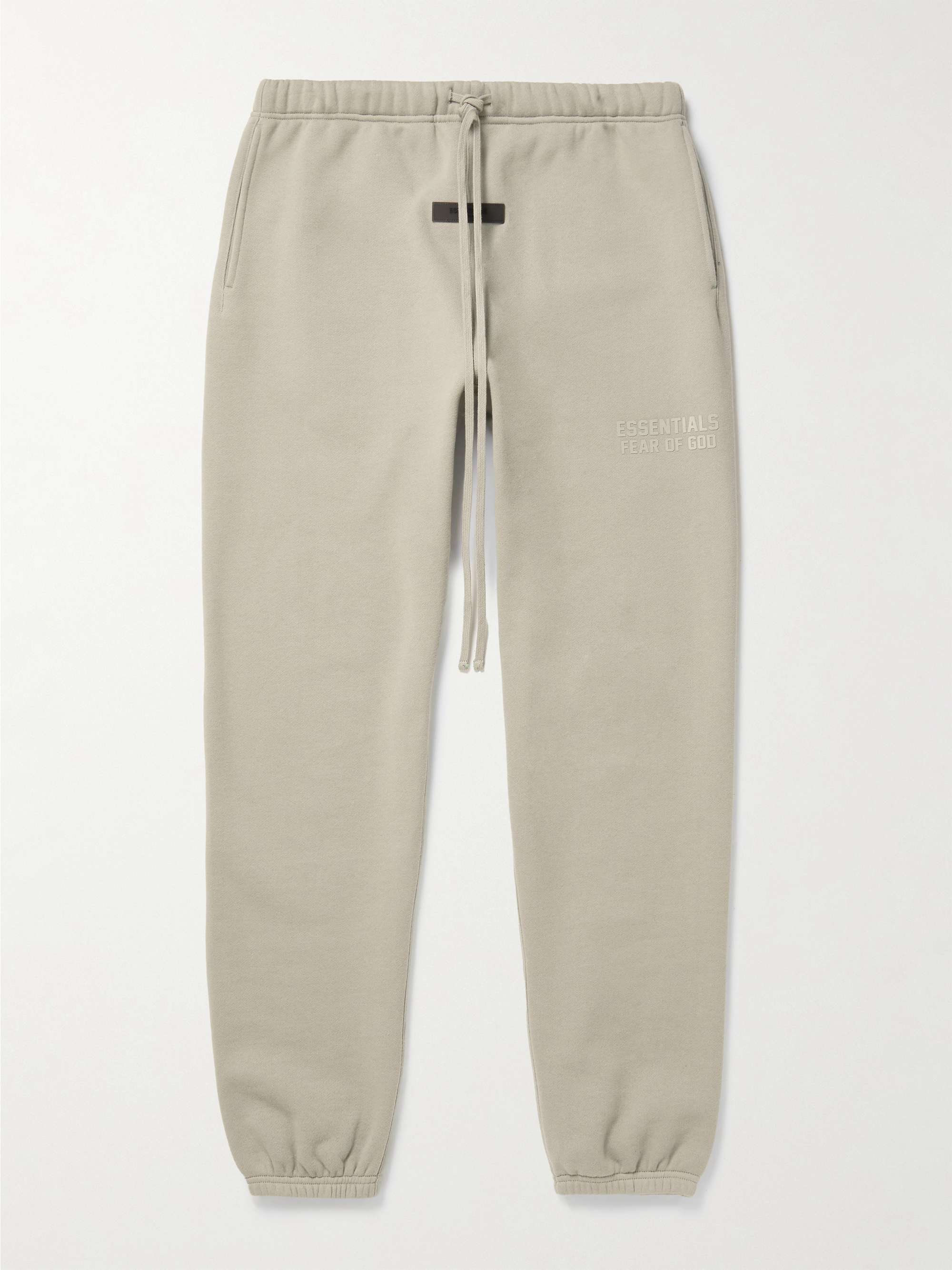 FEAR OF GOD ESSENTIALS Tapered Logo-Appliquéd Cotton-Blend Jersey Sweatpants  for Men | MR PORTER