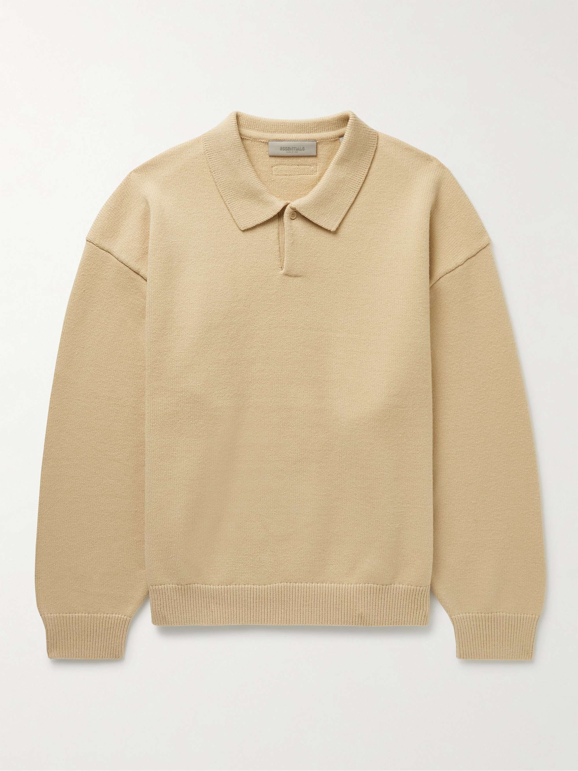 FEAR OF GOD ESSENTIALS Oversized Knitted Polo Sweater for Men | MR PORTER