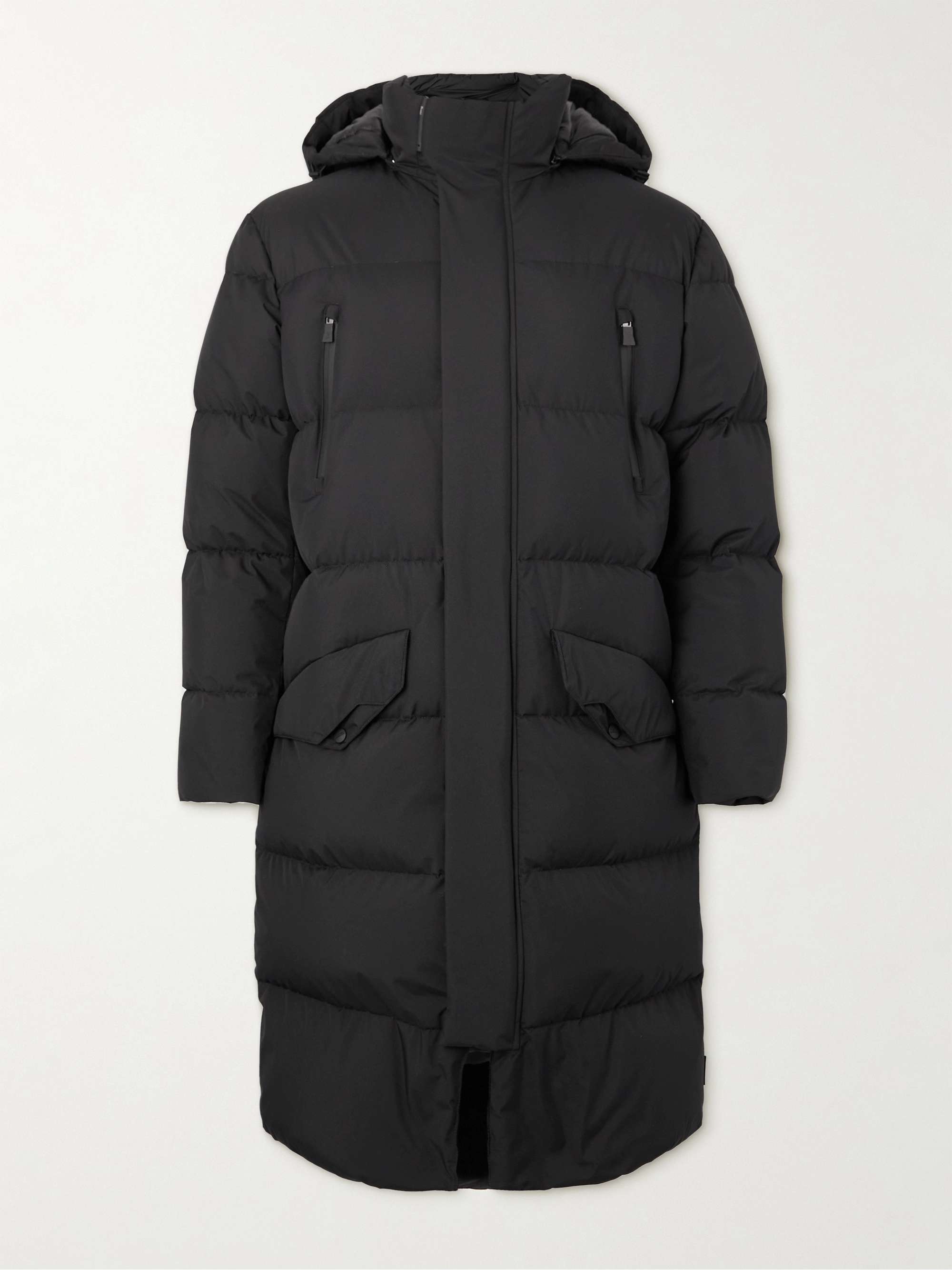 Black Quilted Shell Hooded Jacket | HERNO LAMINAR | MR PORTER