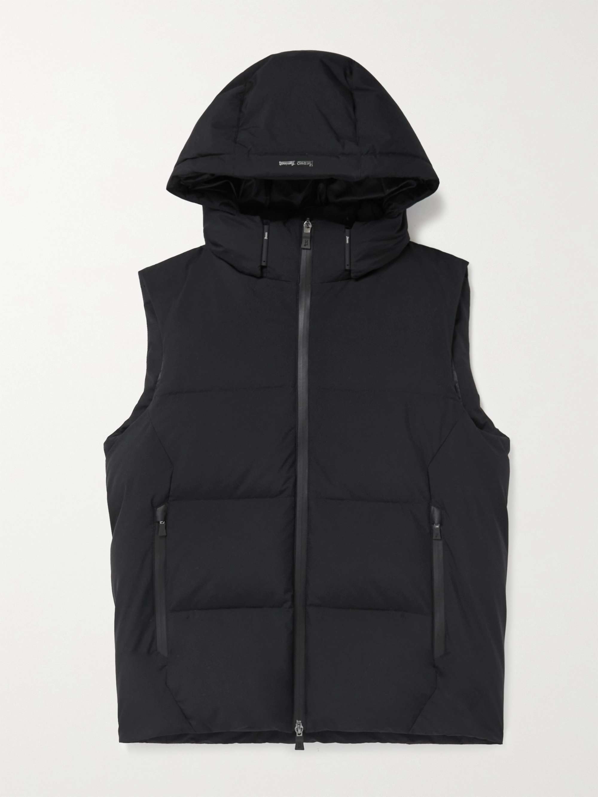 HERNO Quilted GORE-TEX™ WINDSTOPPER Hooded Down Gilet | MR