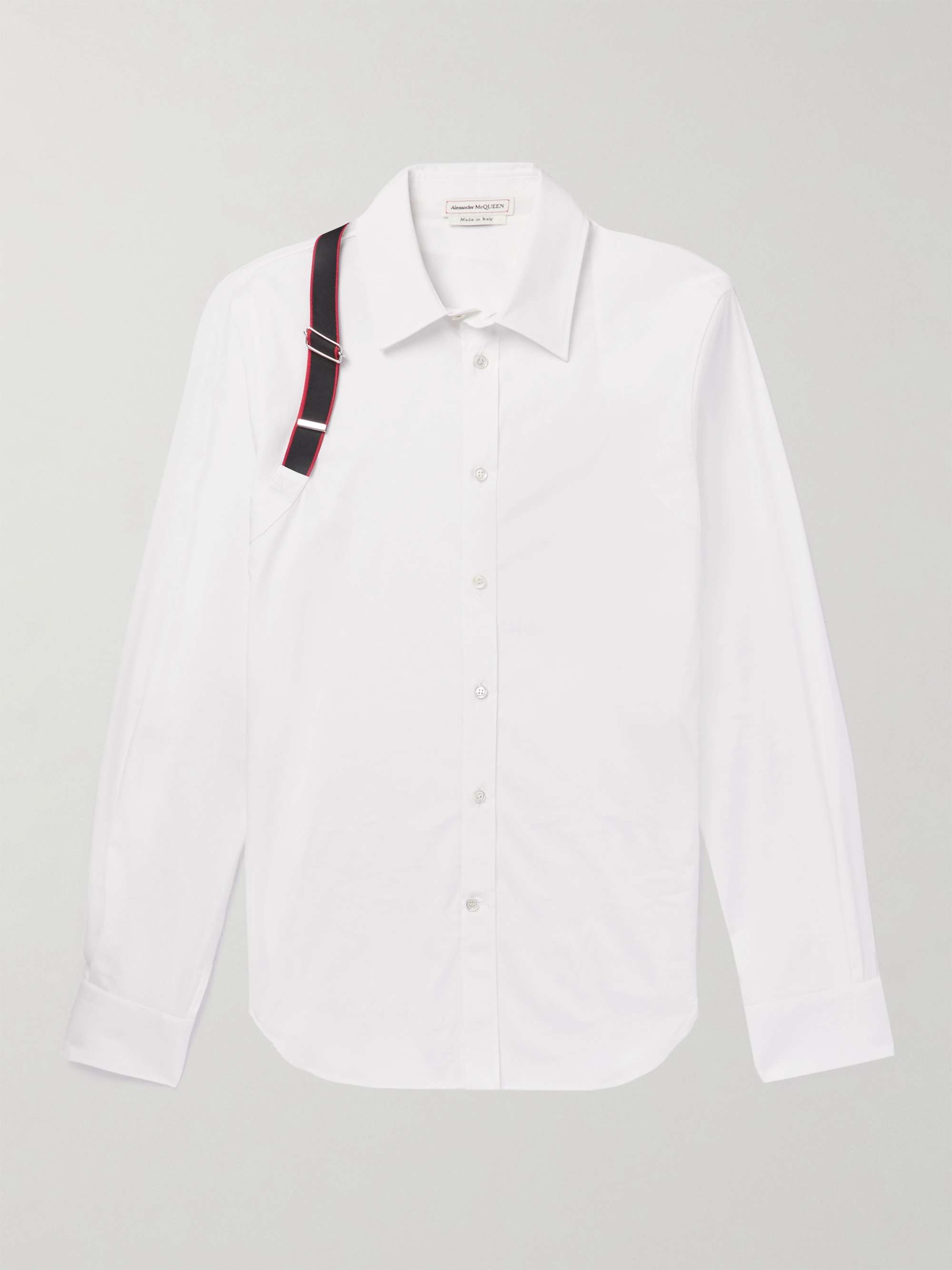 ALEXANDER MCQUEEN Harness-Detailed Cotton-Blend Shirt | MR PORTER