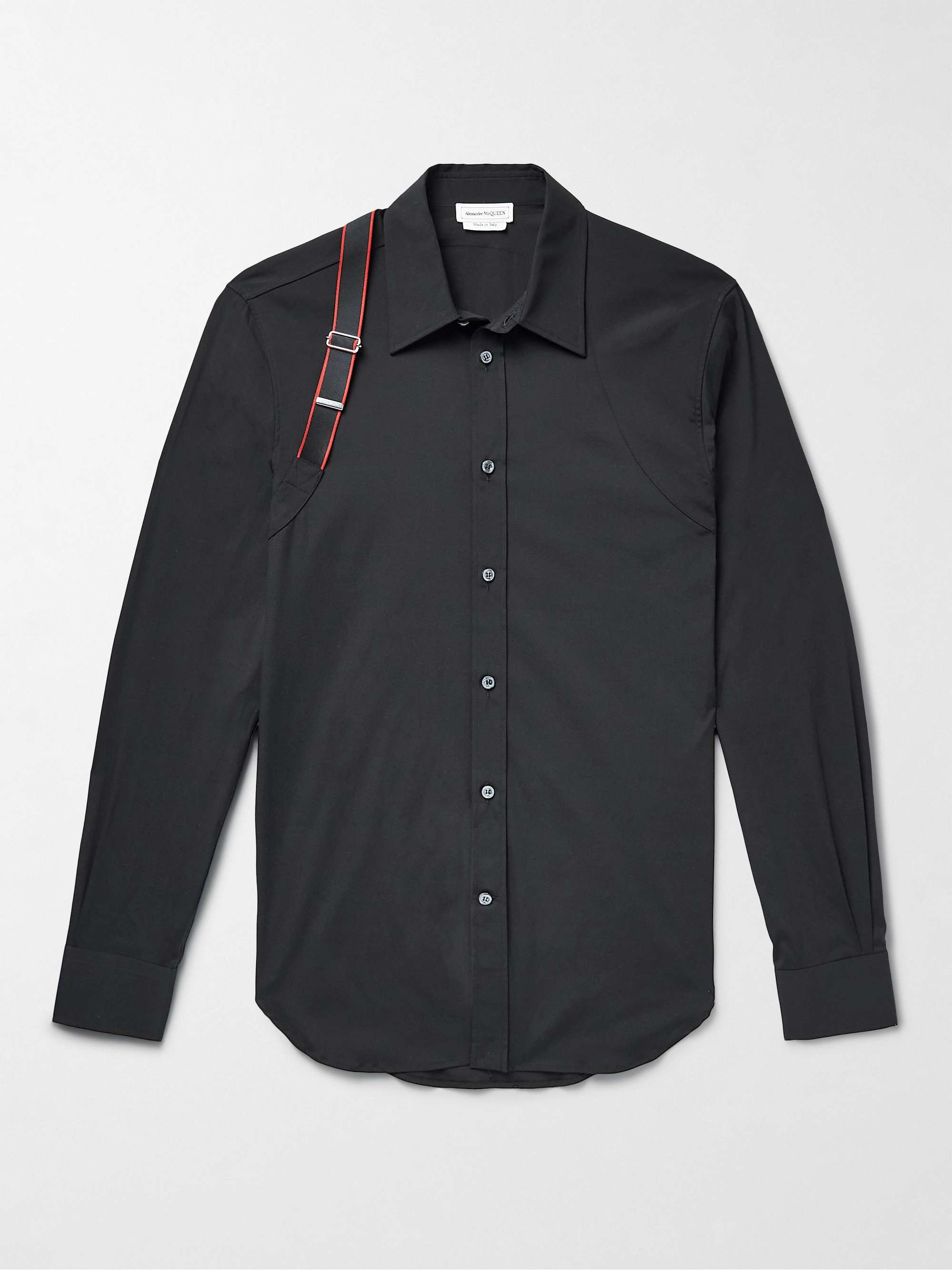 ALEXANDER MCQUEEN Harness-Detailed Cotton-Blend Shirt for Men | MR PORTER