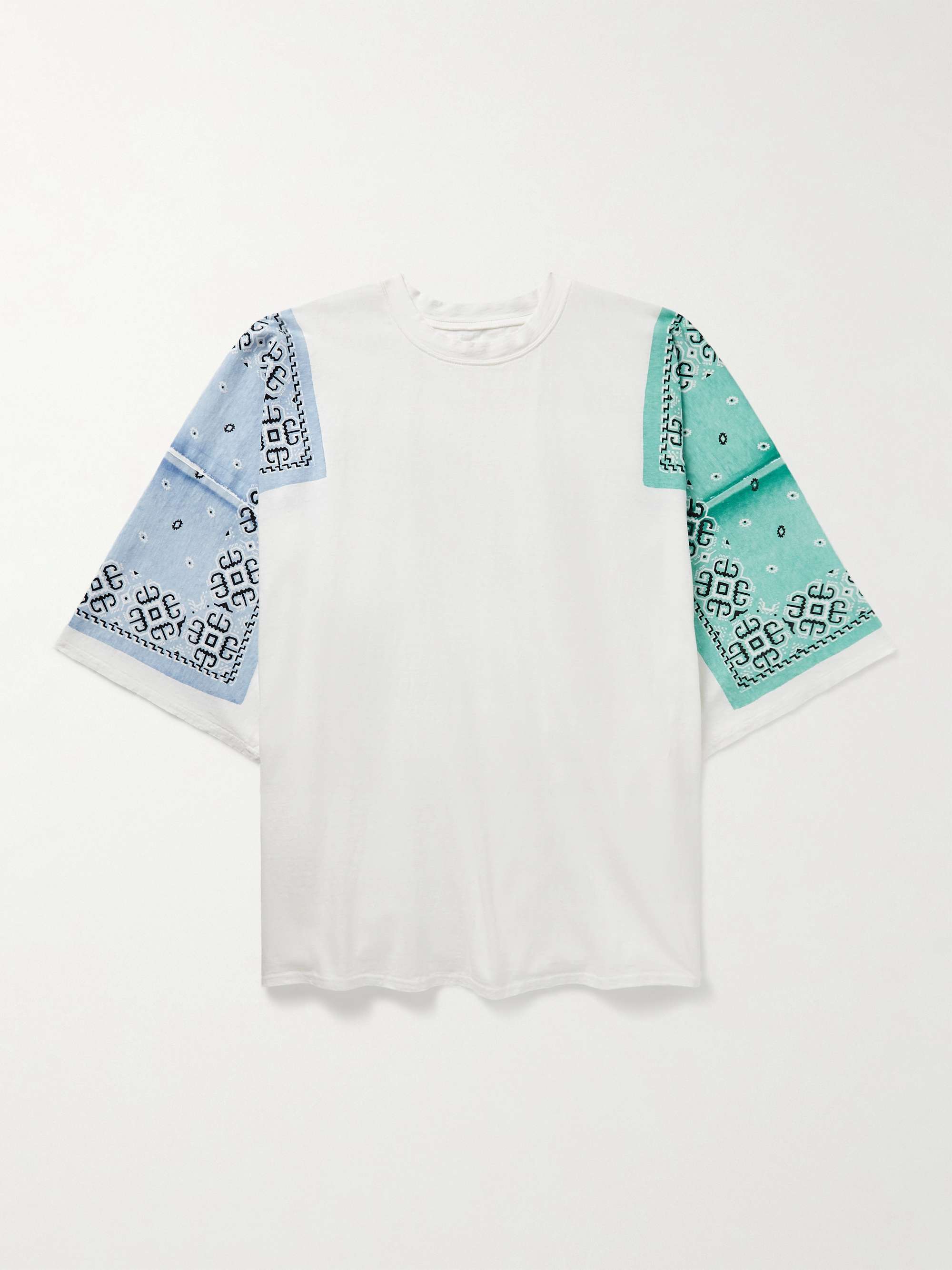 Mint Oversized Bandana-Print Cotton-Jersey T-Shirt | KAPITAL | MR PORTER