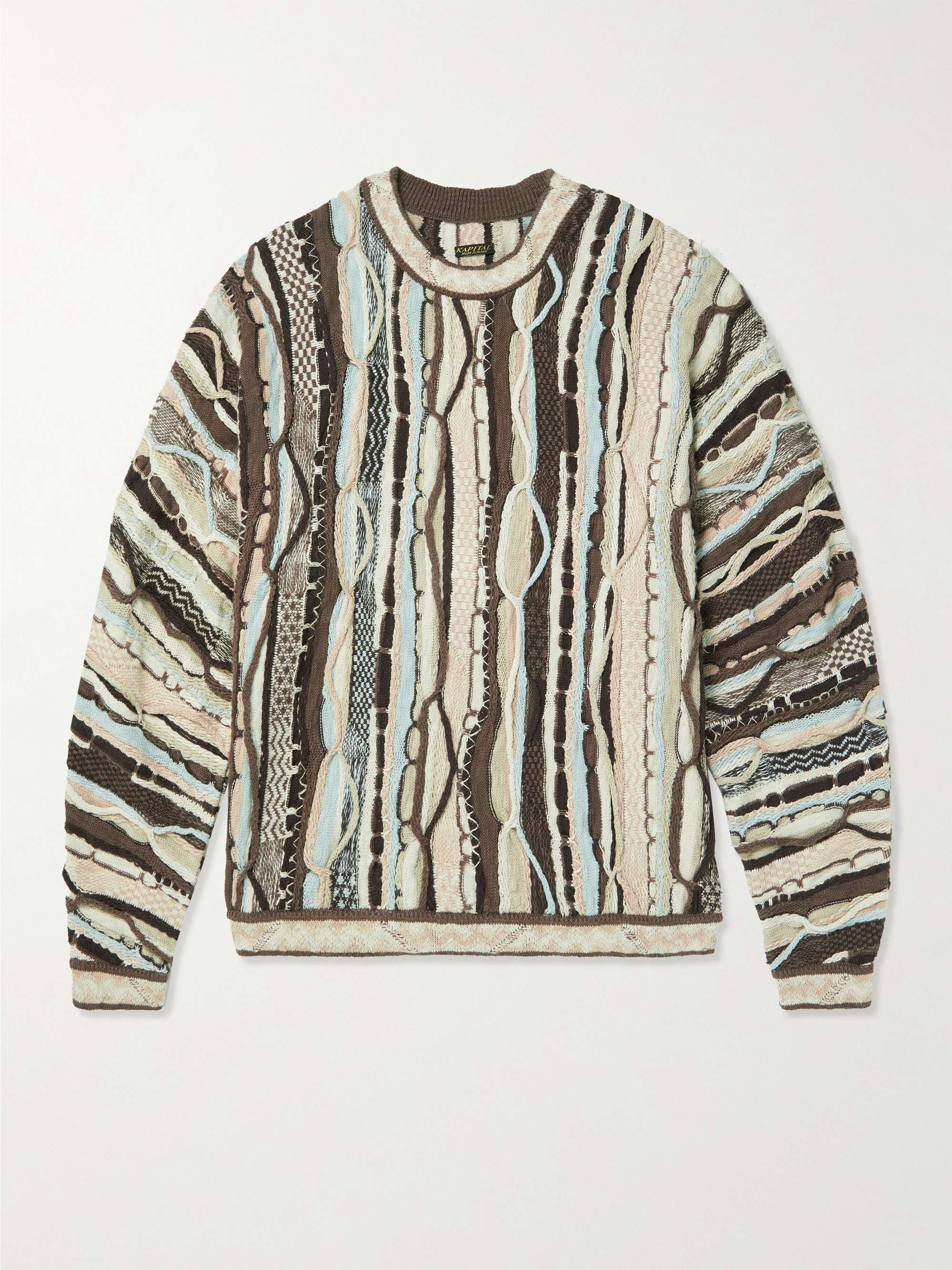 KAPITAL Cotton-Jacquard Sweater for Men | MR PORTER