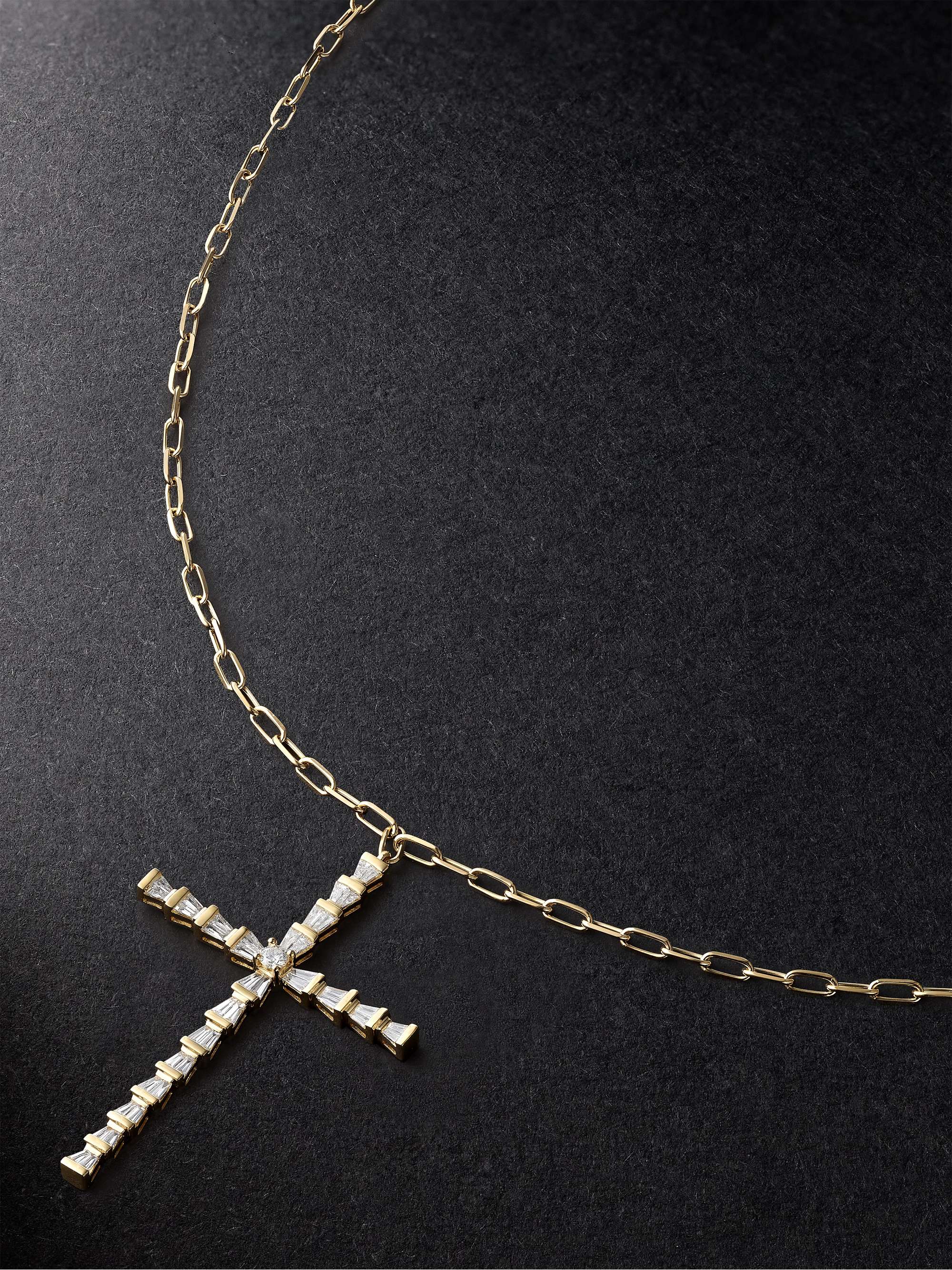 Gold Gold Diamond Pendant Necklace | SHAY | MR PORTER