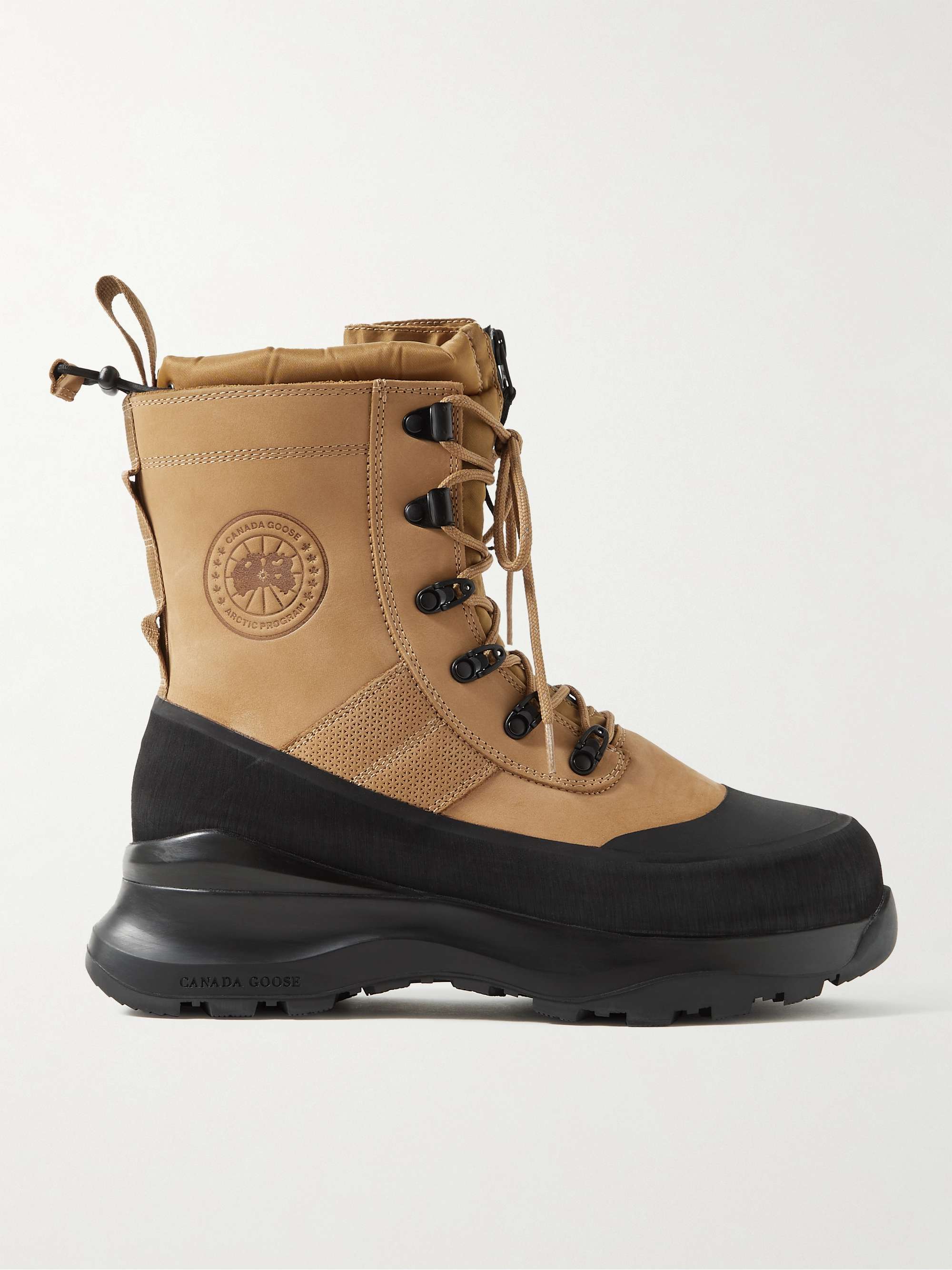 CANADA GOOSE Armstrong Rubber-Trimmed Nubuck Boots | MR PORTER