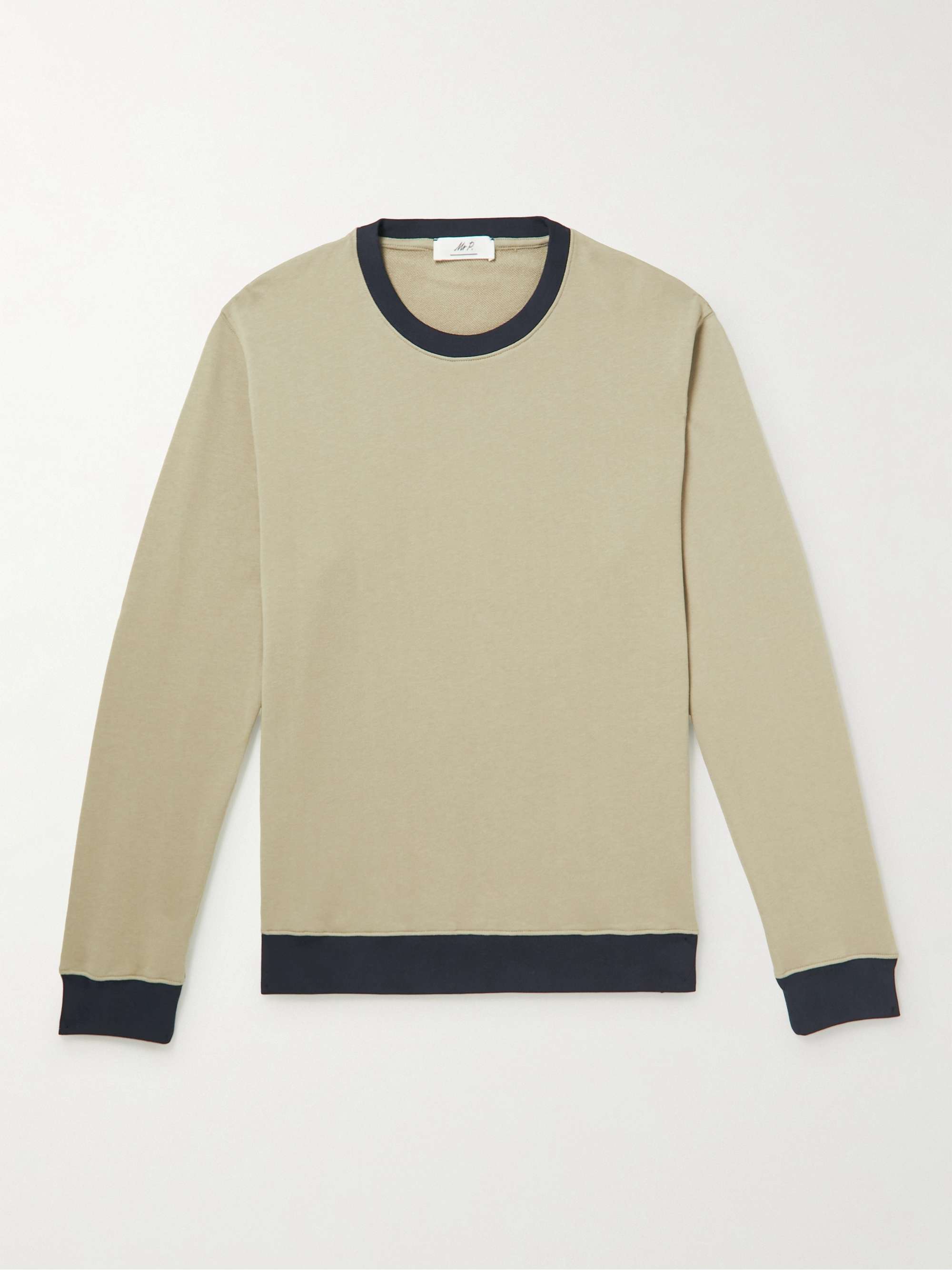 Sweatshirt aus Baumwoll-Jersey in Colour-Block-Optik | MR PORTER