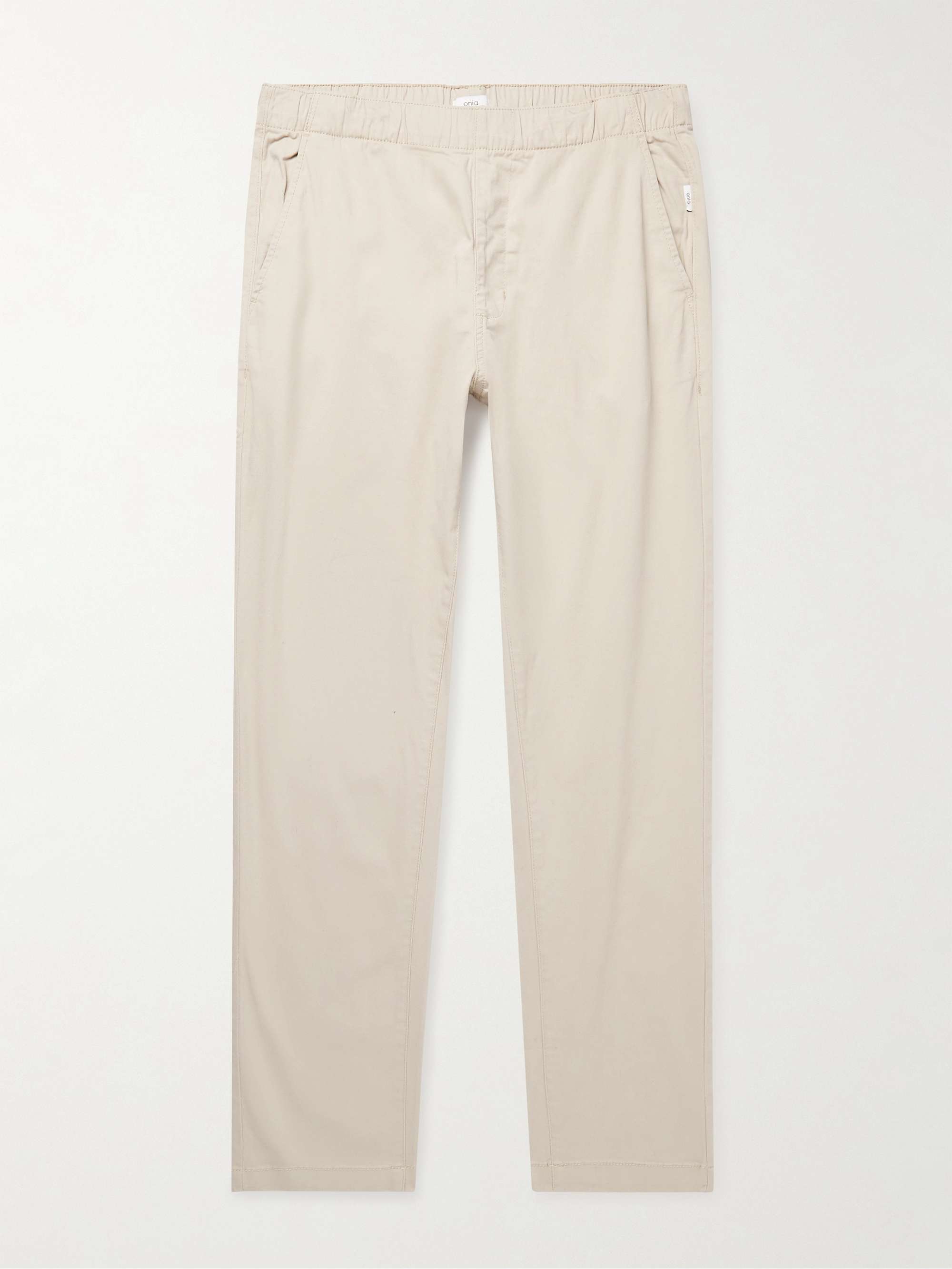 ONIA Straight-Leg Garment-Dyed Stretch-Cotton Twill Chinos for Men | MR  PORTER