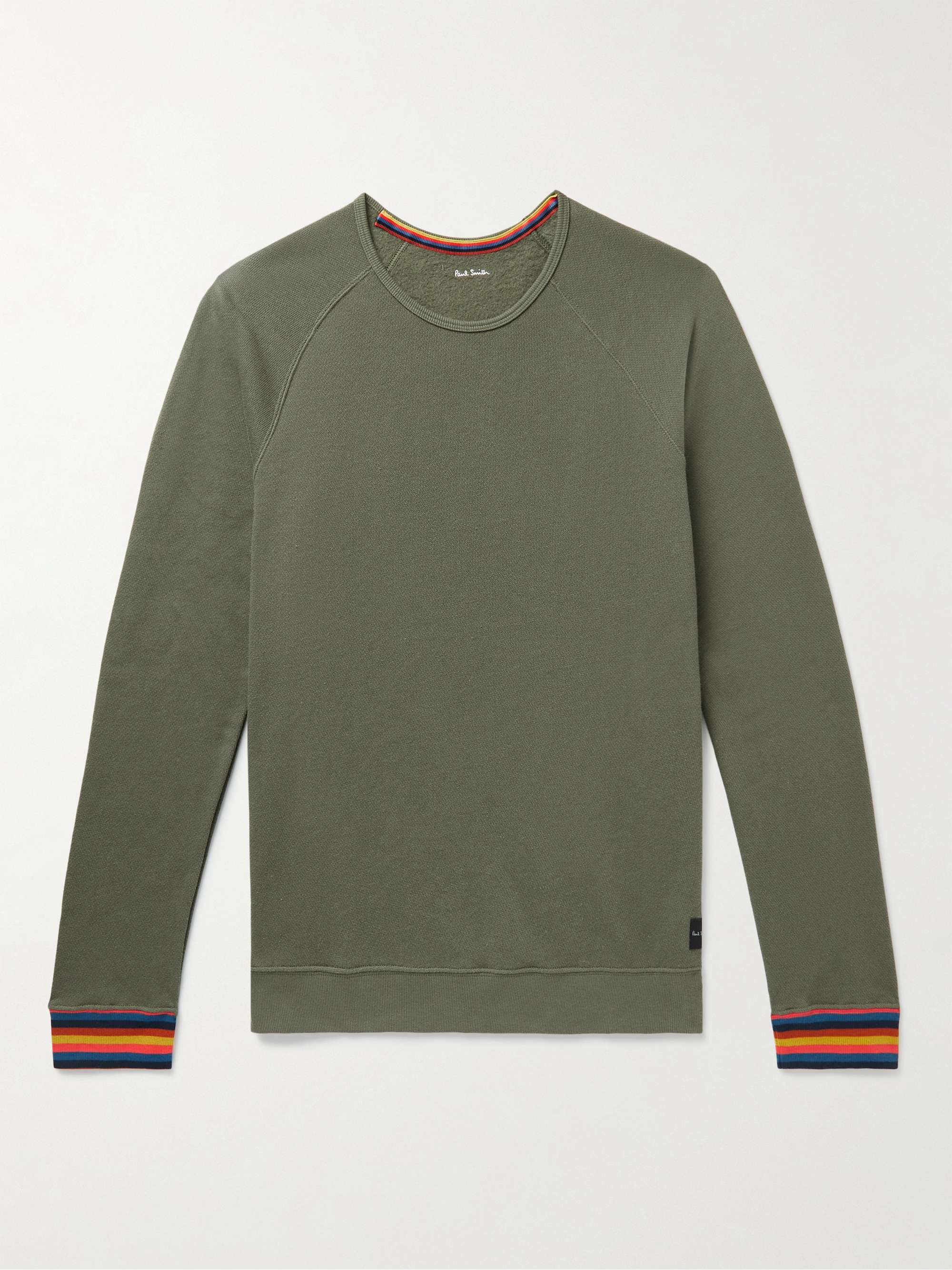 PAUL SMITH Striped Cotton-Jersey Sweatshirt | MR PORTER