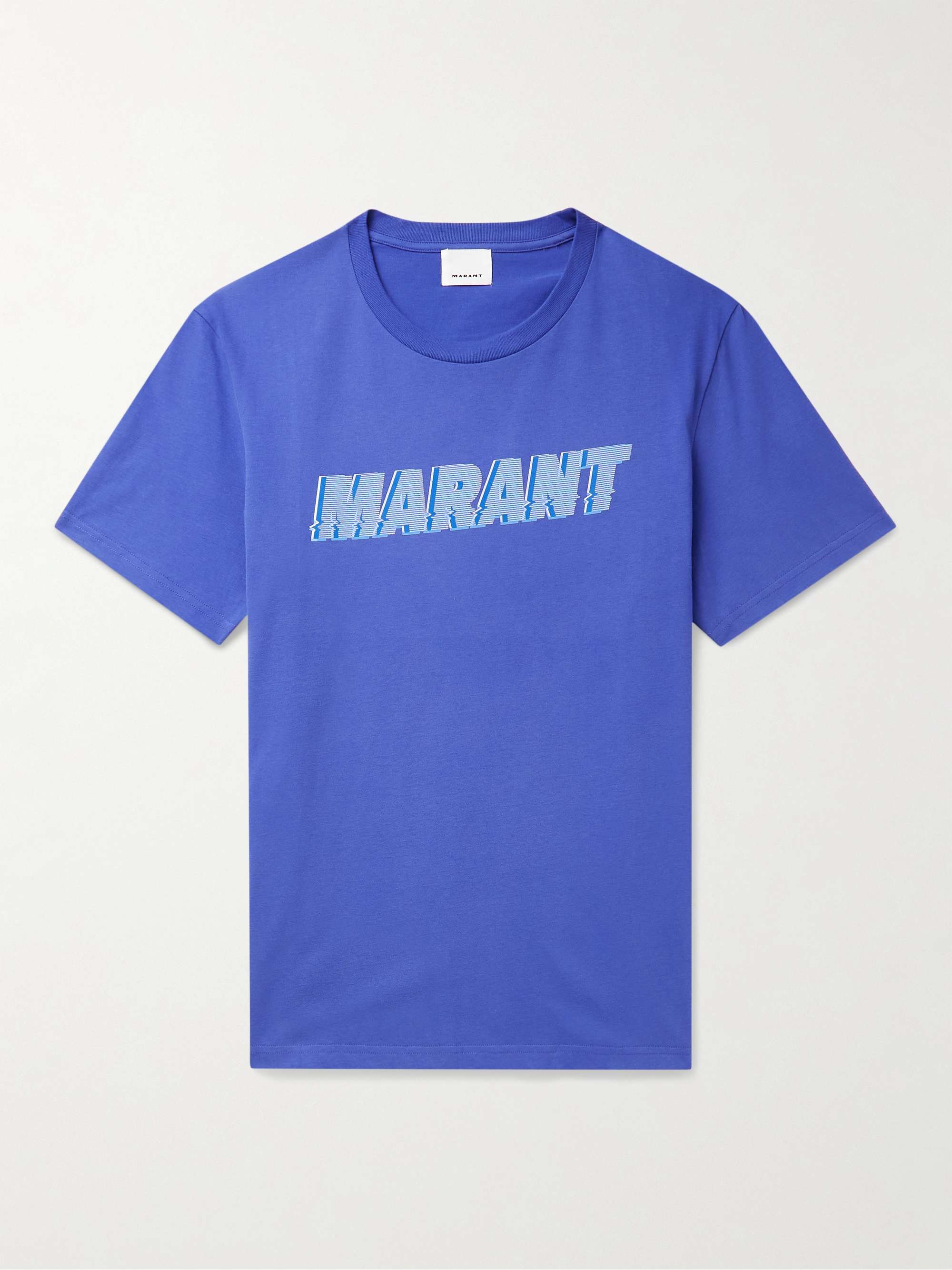 ISABEL MARANT Flash Logo-Print Cotton-Jersey T-Shirt | MR PORTER