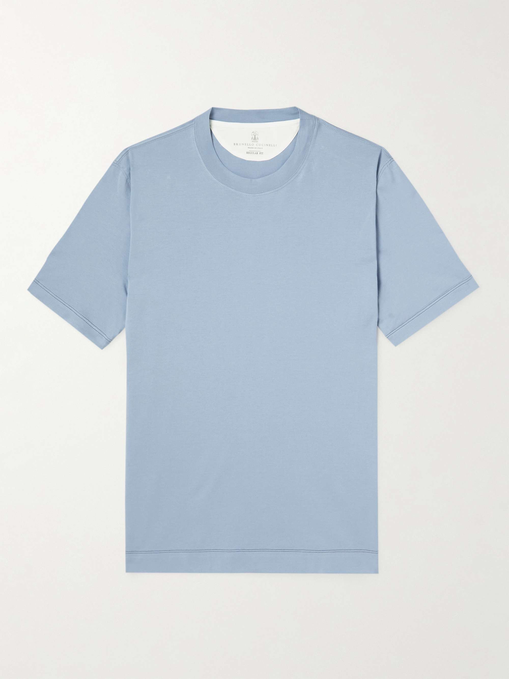 T-shirt in jersey di cotone BRUNELLO CUCINELLI da uomo | MR PORTER