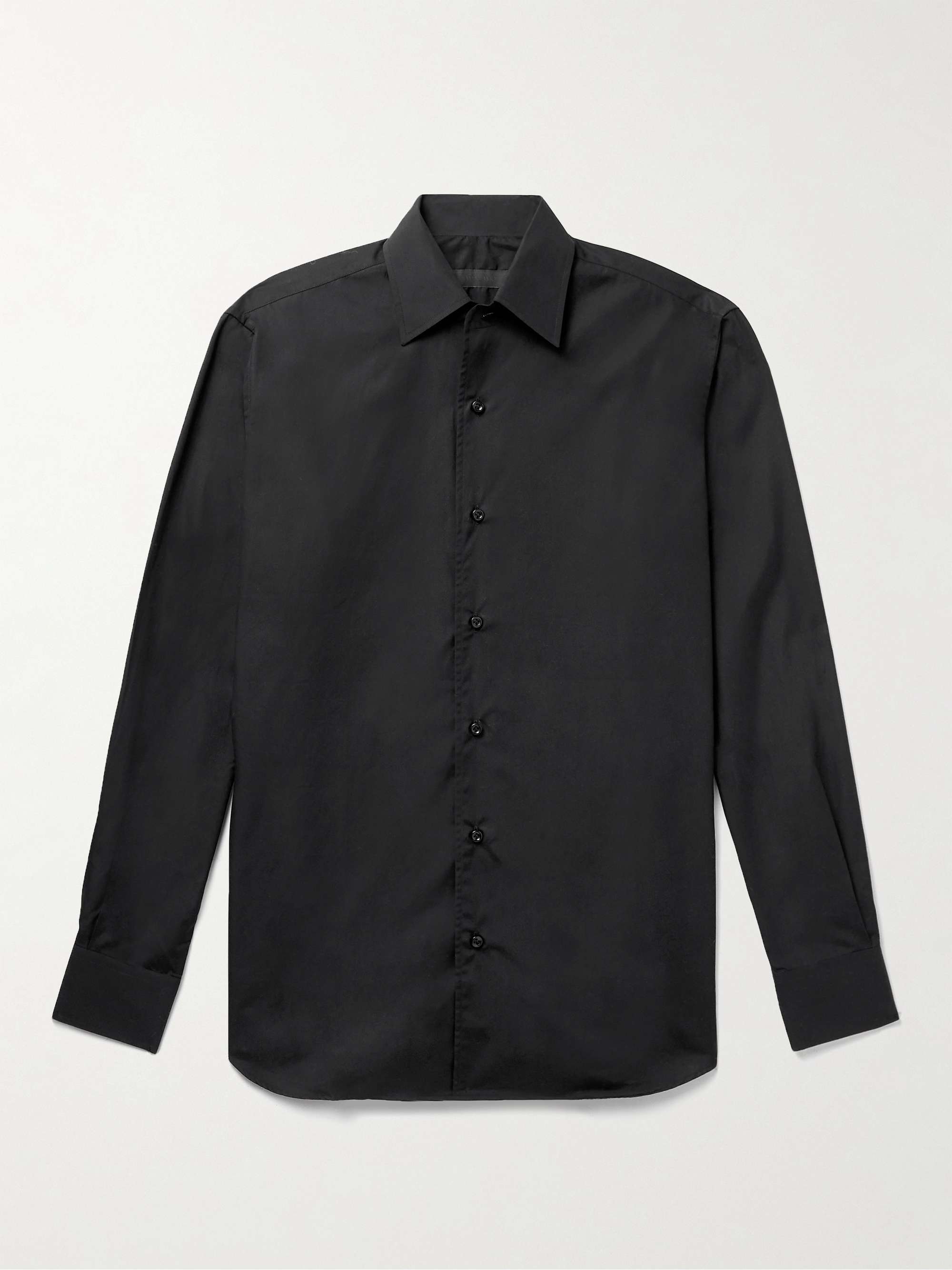 Black Cotton-Poplin Shirt | SAMAN AMEL | MR PORTER