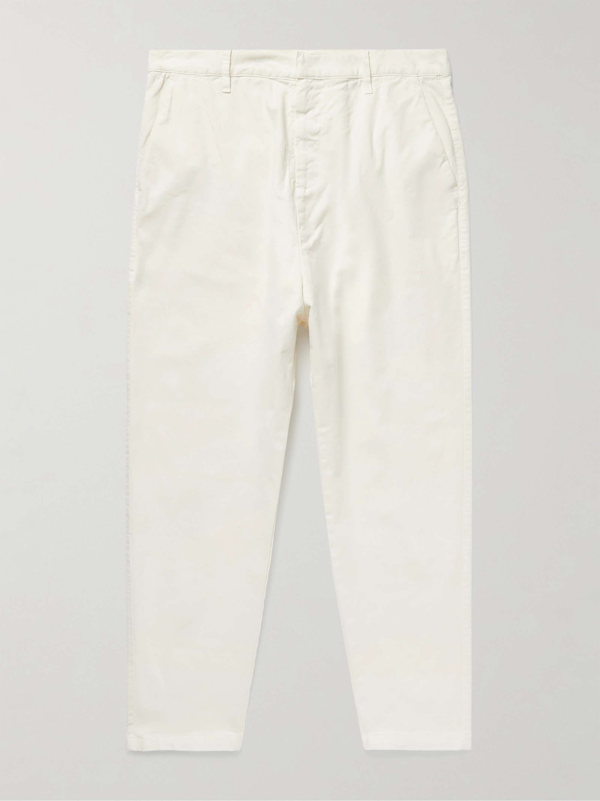Cream Paris Cotton-Blend Twill Trousers | NILI LOTAN | MR PORTER