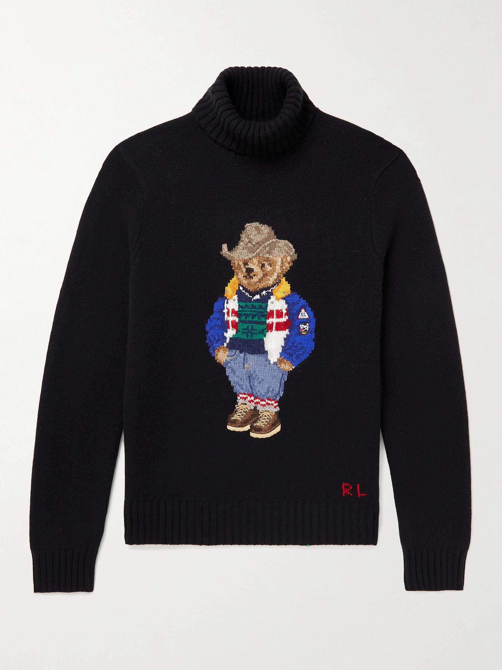 POLO RALPH LAUREN Embroidered Intarsia Wool Rollneck Sweater | MR PORTER