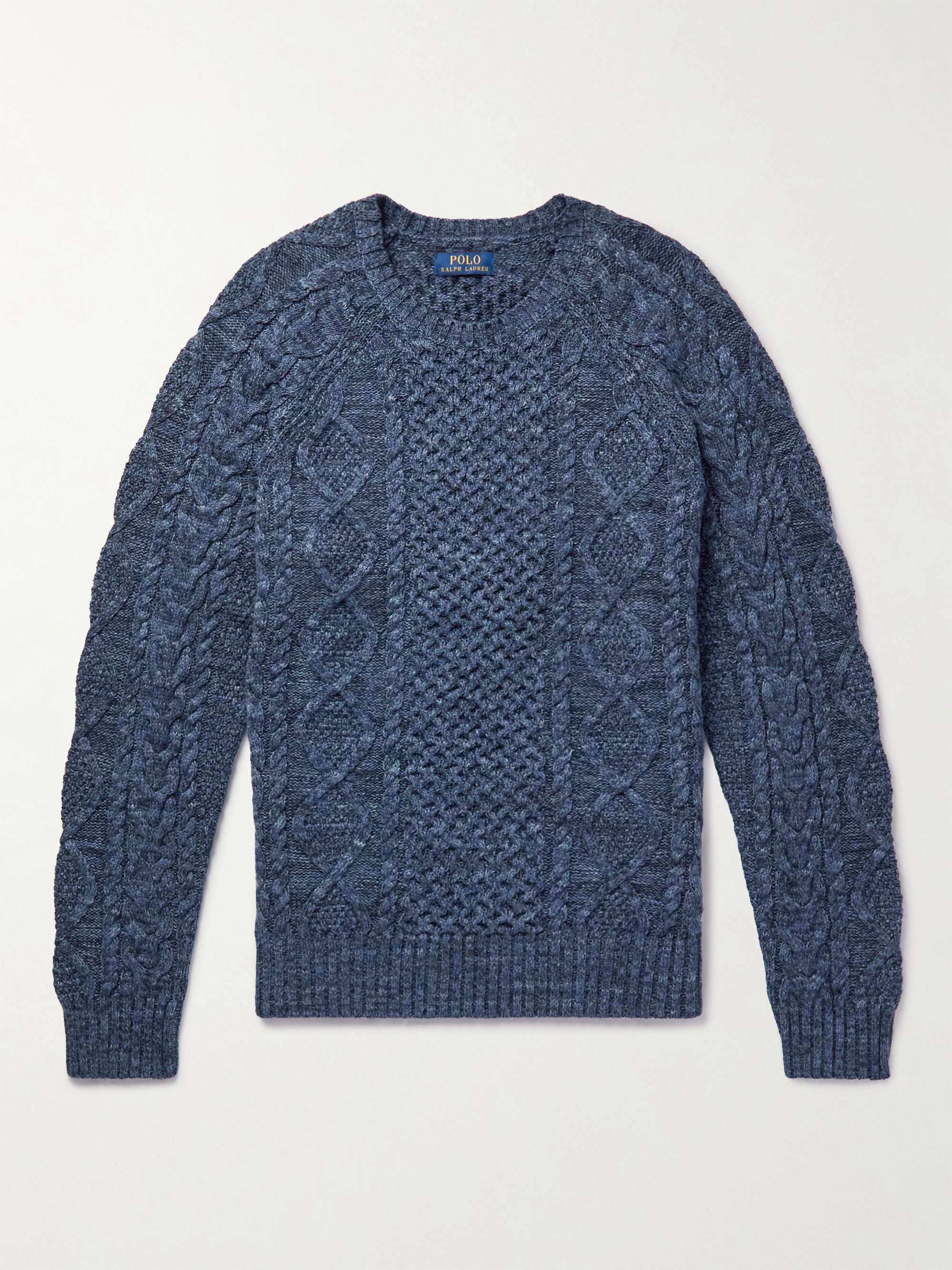 POLO RALPH LAUREN Cable-Knit Cotton Sweater | MR PORTER