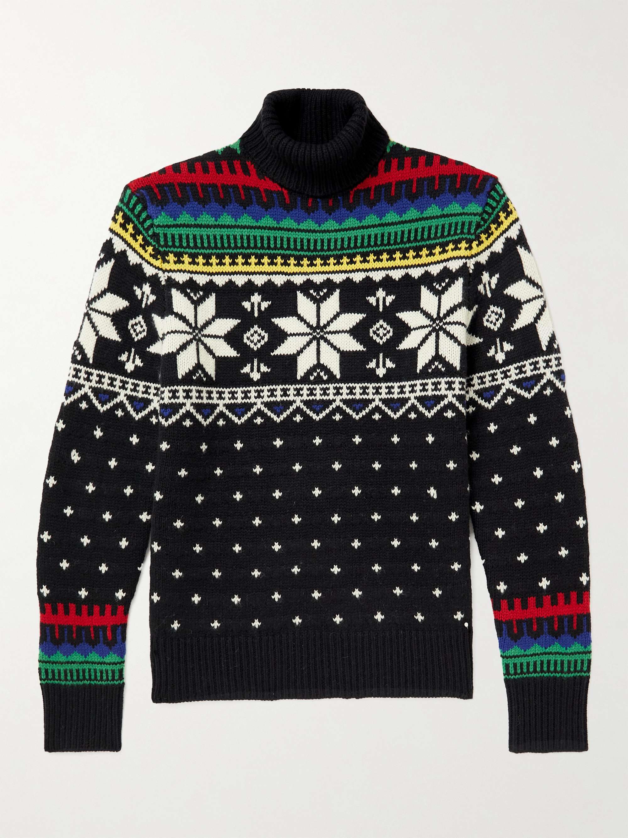 POLO RALPH LAUREN Fair Isle Wool Turtleneck Sweater for Men | MR PORTER