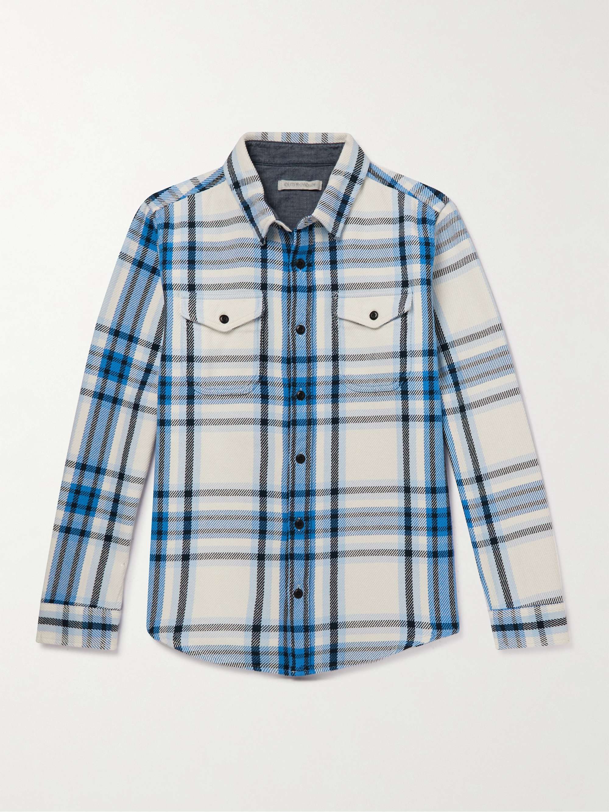 OUTERKNOWN Blanket Checked Organic Cotton-Twill Shirt | MR PORTER