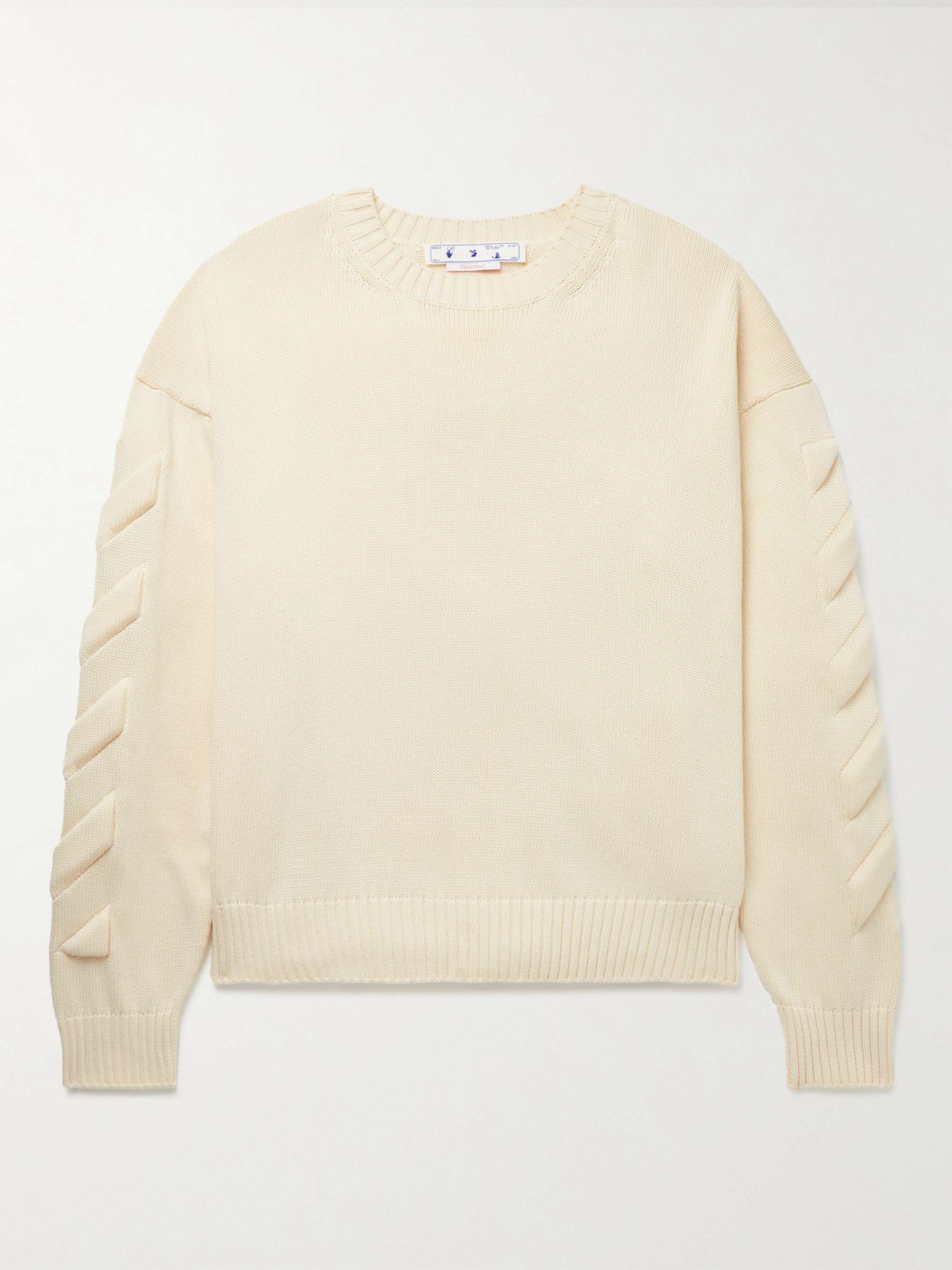 OFF-WHITE Padded Cotton-Blend Sweater for Men | MR PORTER