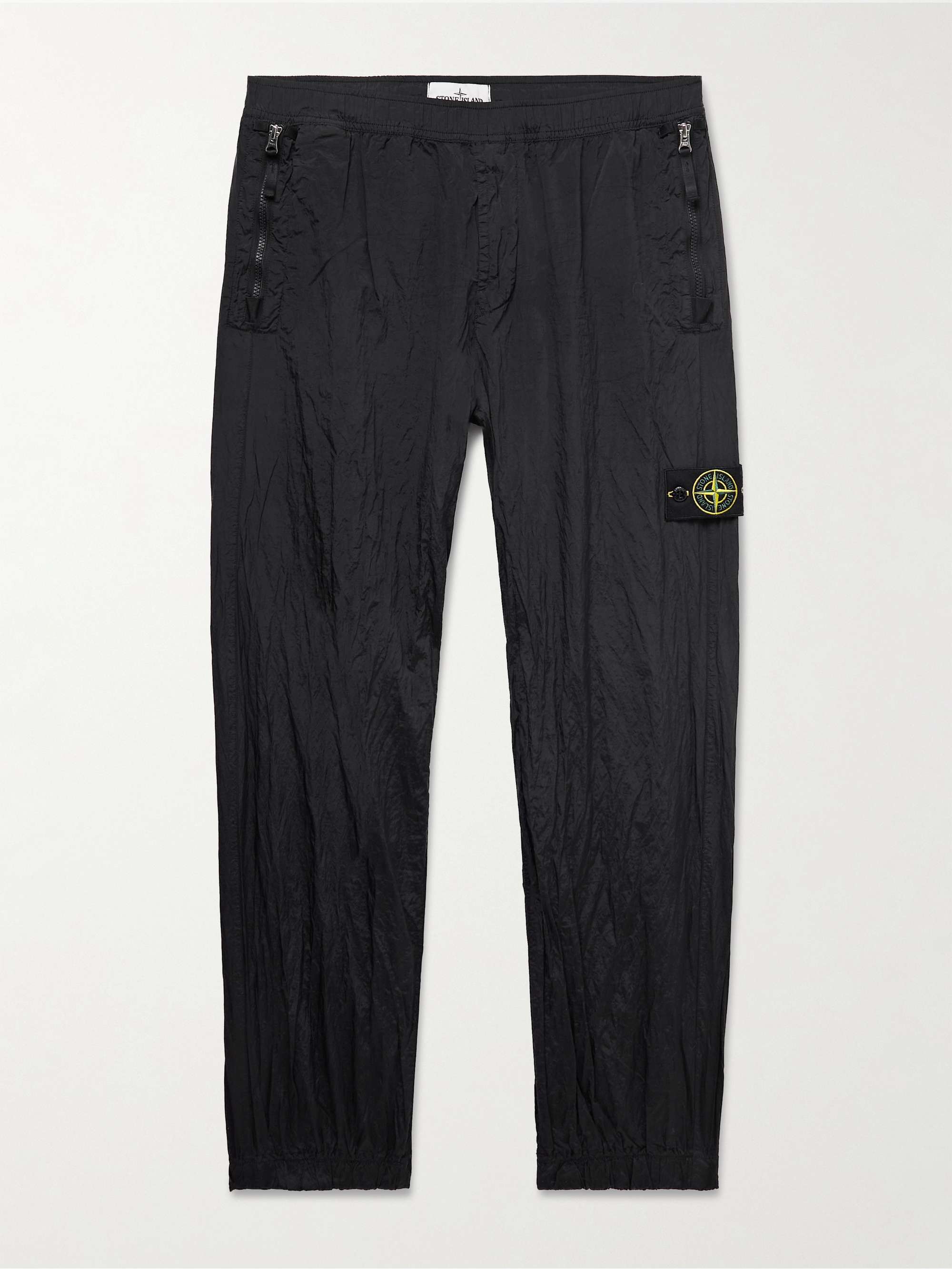 STONE ISLAND Slim-Fit Tapered Logo-Appliquéd ECONYL® Trousers | MR PORTER