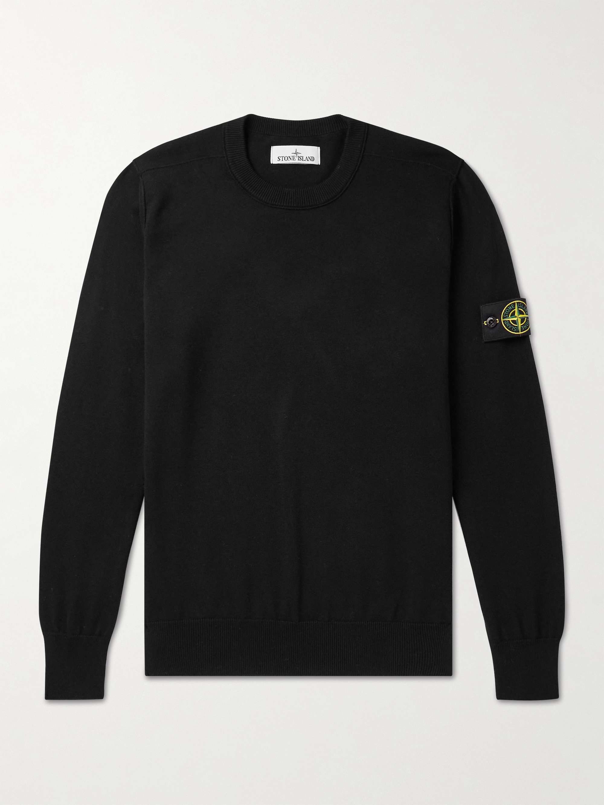 Voor een dagje uit Grondig Dood in de wereld STONE ISLAND Logo-Appliquéd Cotton Sweater | MR PORTER
