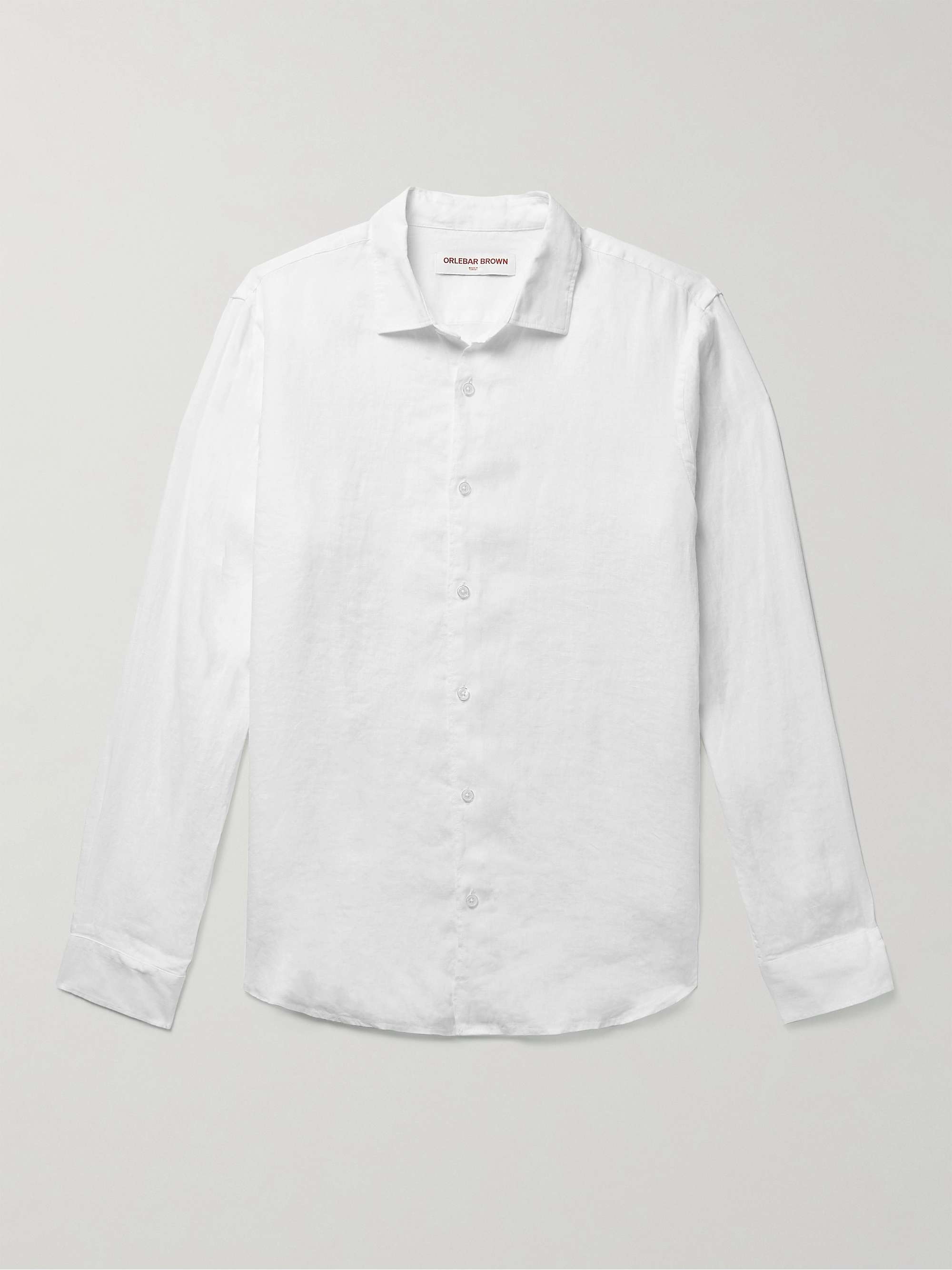 ORLEBAR BROWN Giles Linen Shirt for Men | MR PORTER