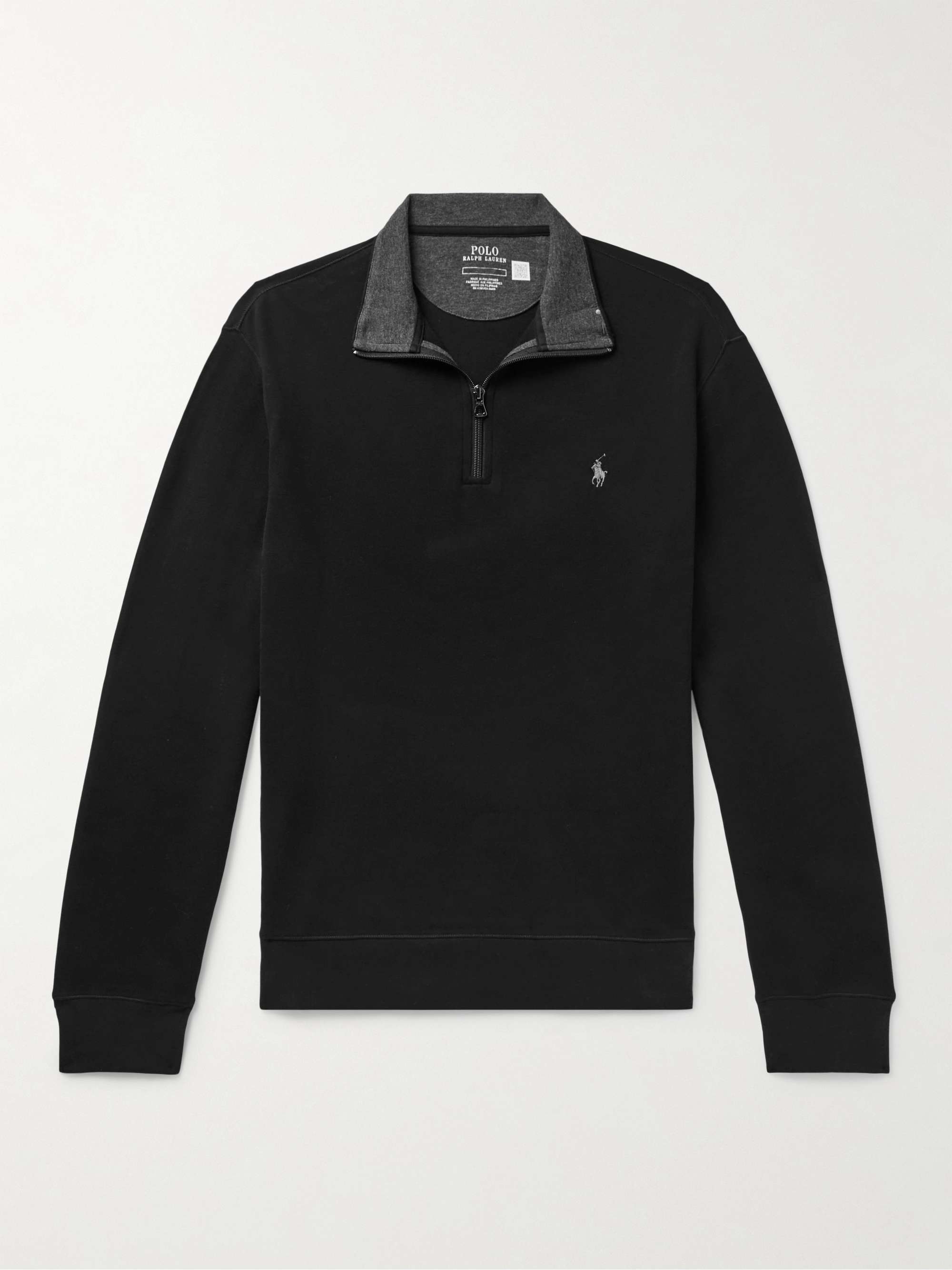 POLO RALPH LAUREN Cotton-Blend Jersey Half-Zip Sweatshirt for Men | MR  PORTER