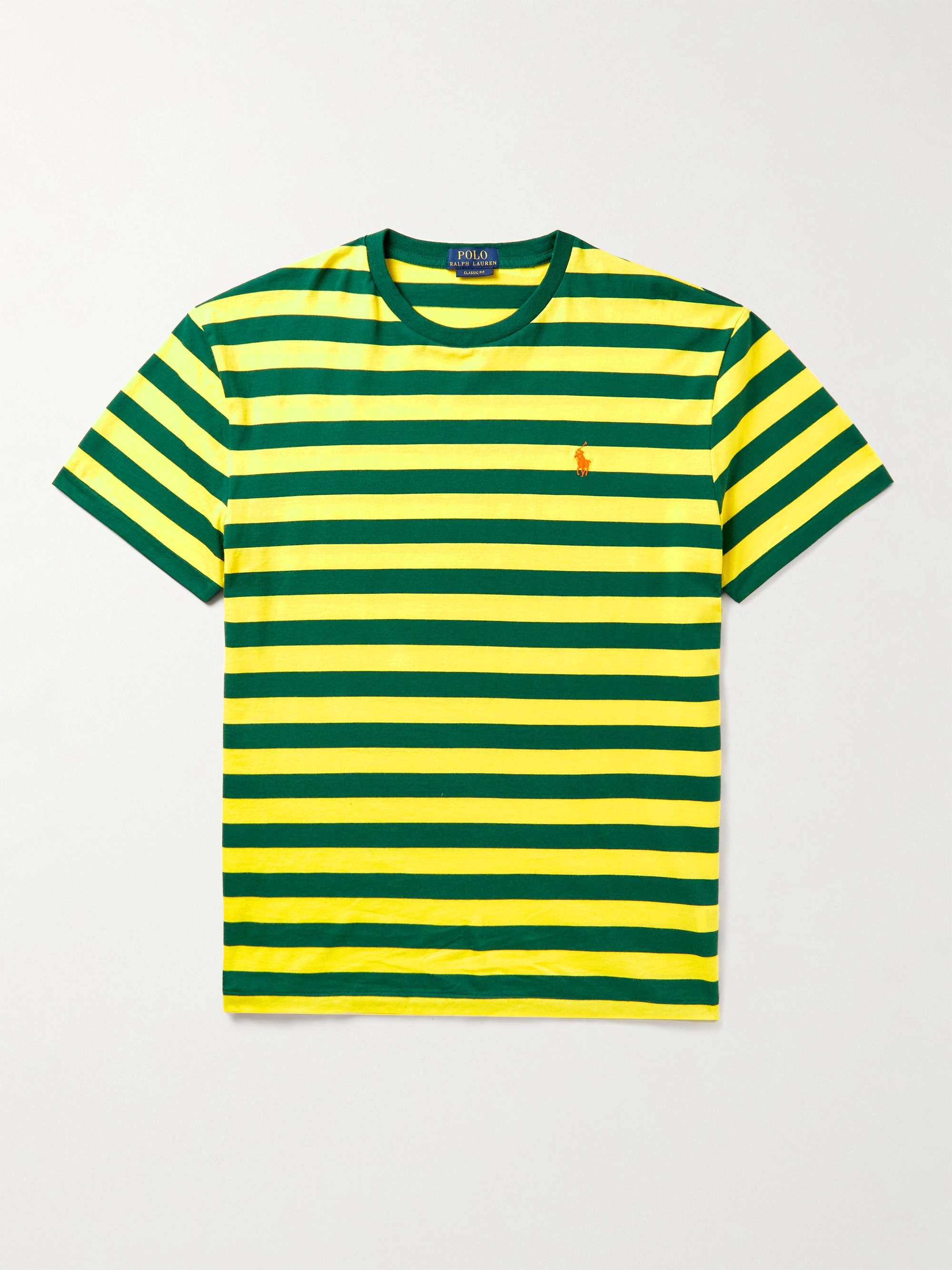 POLO RALPH LAUREN Striped Cotton-Jersey T-Shirt | MR PORTER