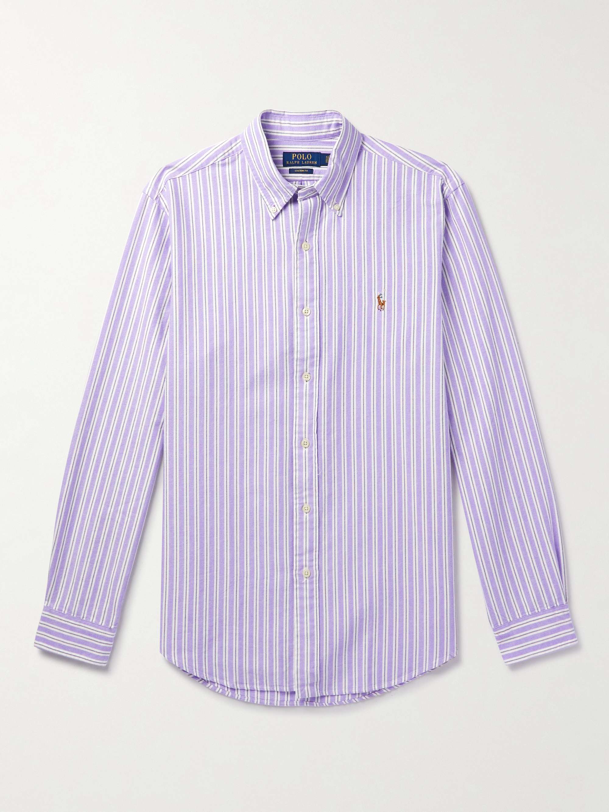POLO RALPH LAUREN Button-Down Collar Striped Cotton Oxford Shirt for Men |  MR PORTER