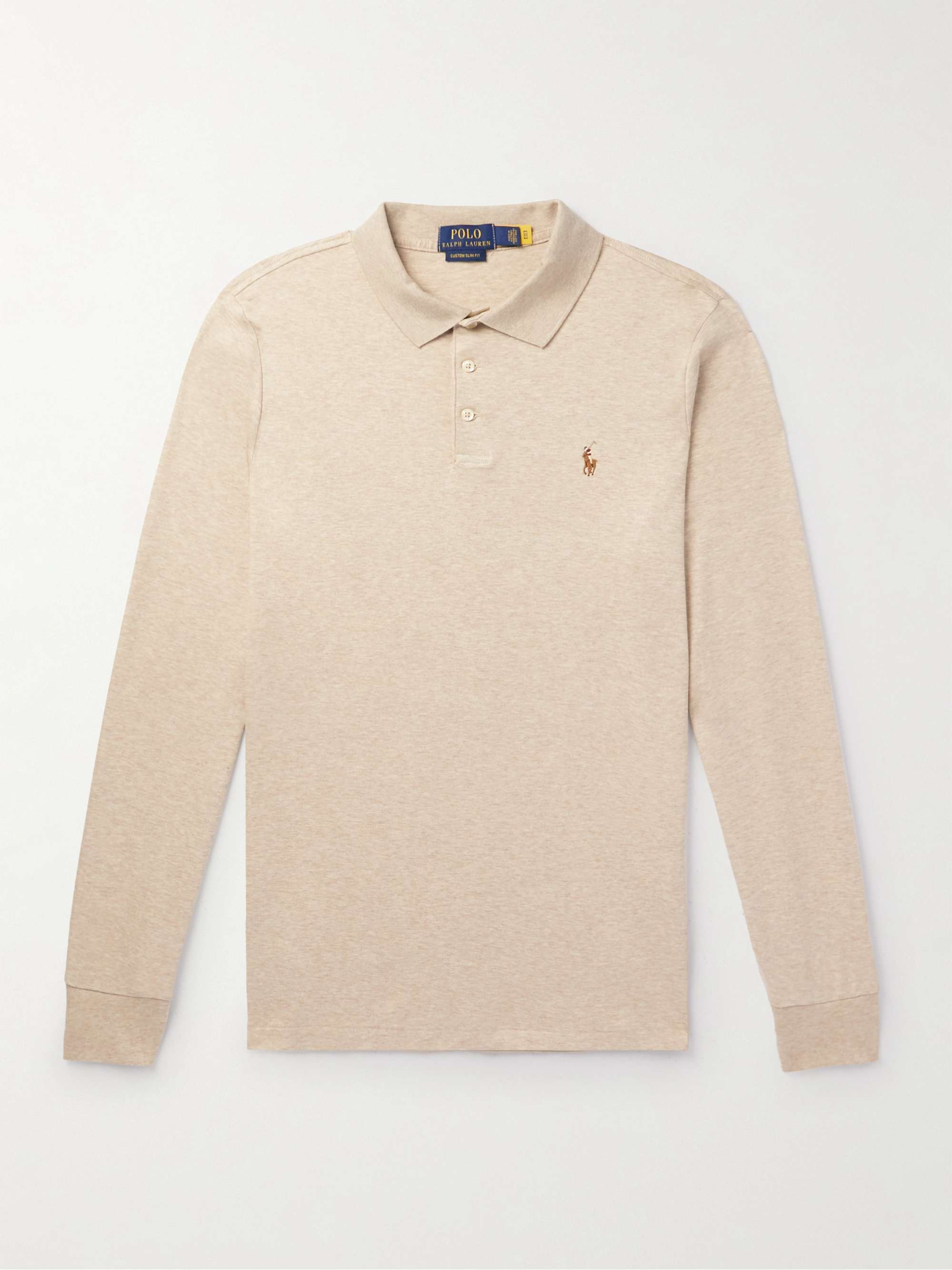 POLO RALPH LAUREN Logo-Embroidered Cotton-Jersey Polo Shirt | MR PORTER