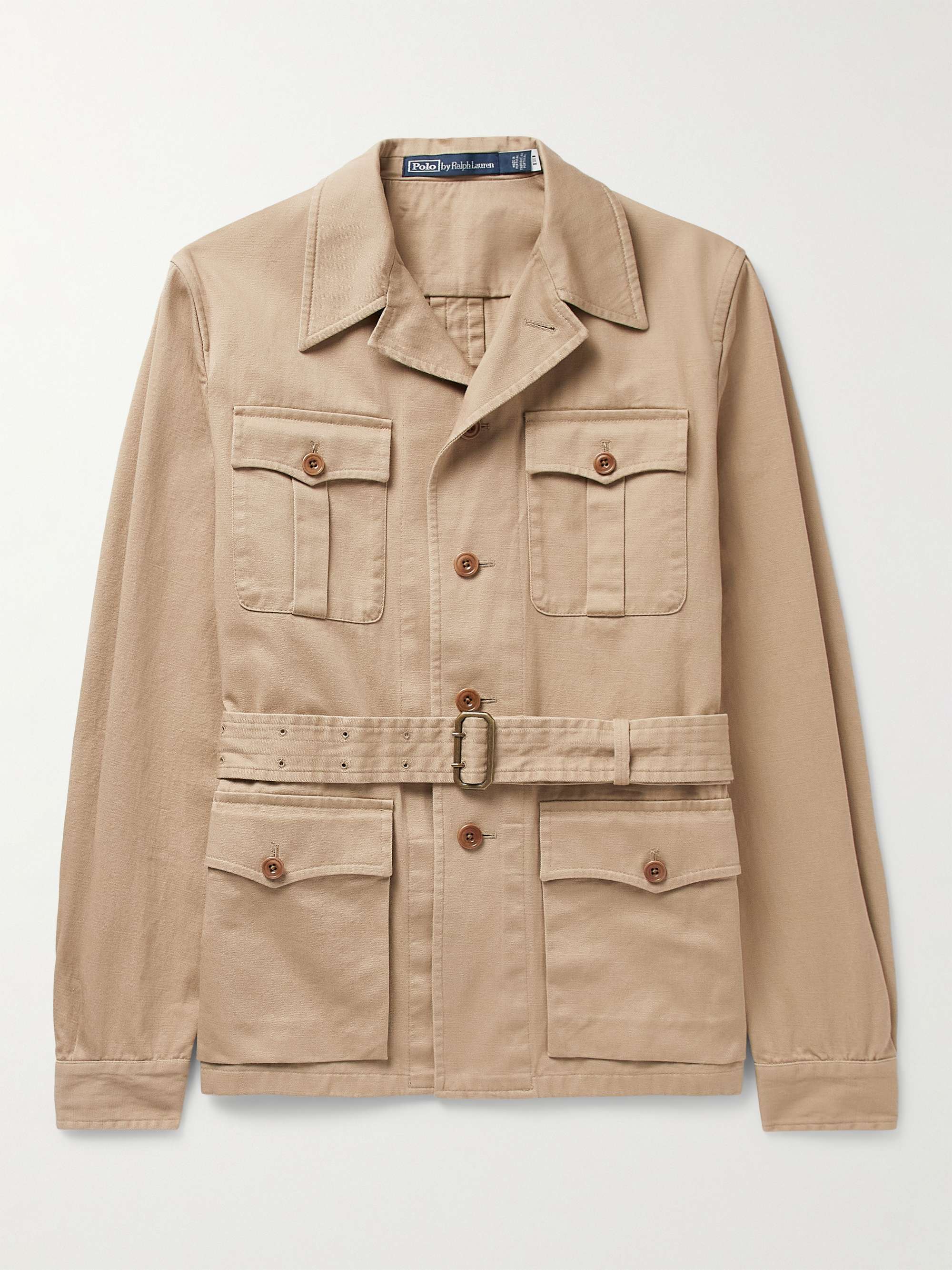 Beige Belted Cotton-Twill Jacket | POLO RALPH LAUREN | MR PORTER