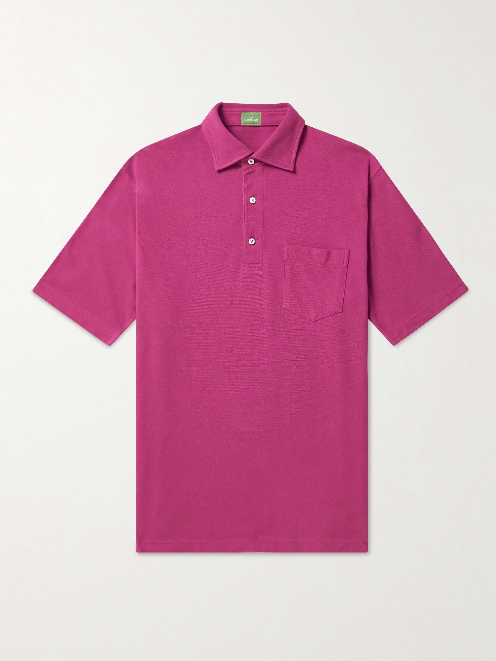 Magenta Cotton-Piqué Polo Shirt | SID MASHBURN | MR PORTER