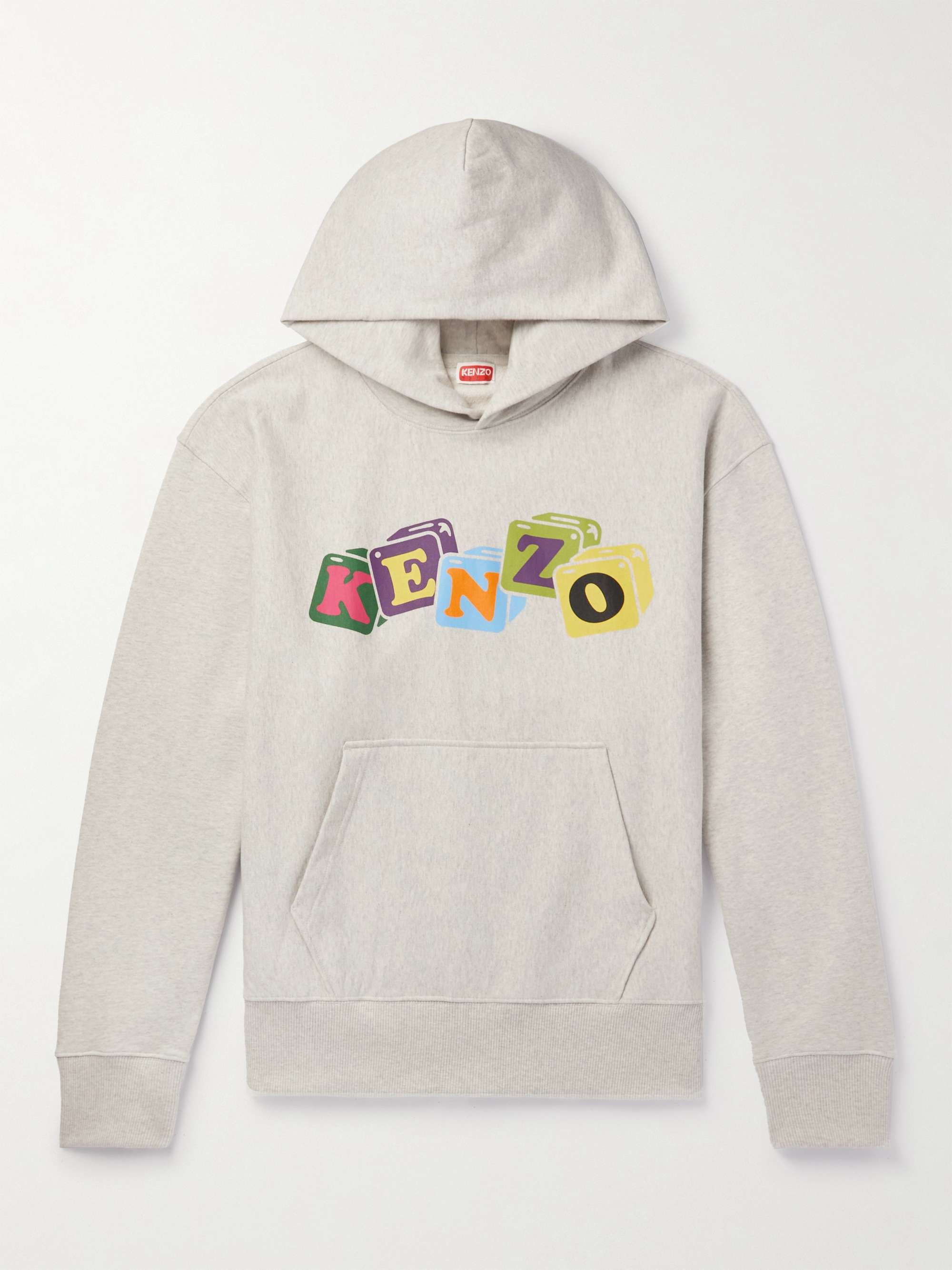 KENZO Boke Boy Oversized Logo-Print Cotton-Jersey Hoodie for Men | MR PORTER