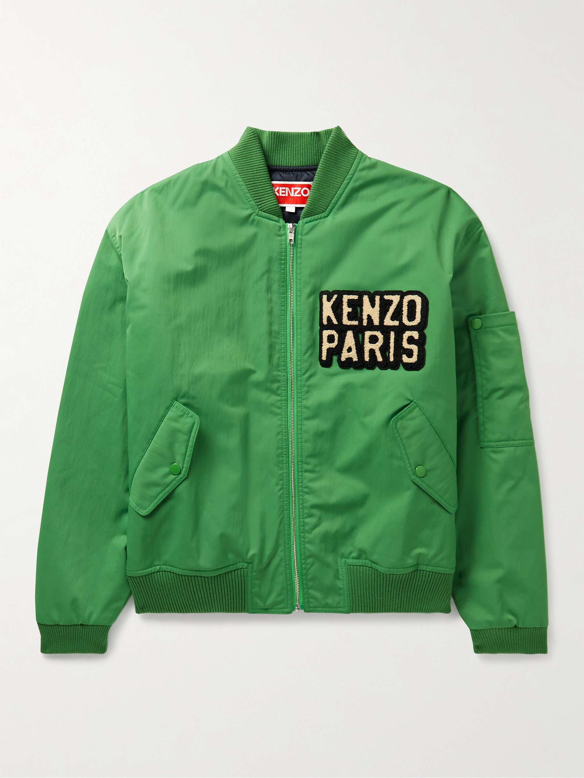 KENZO Logo-Appliquéd Shell Bomber Jacket | MR PORTER