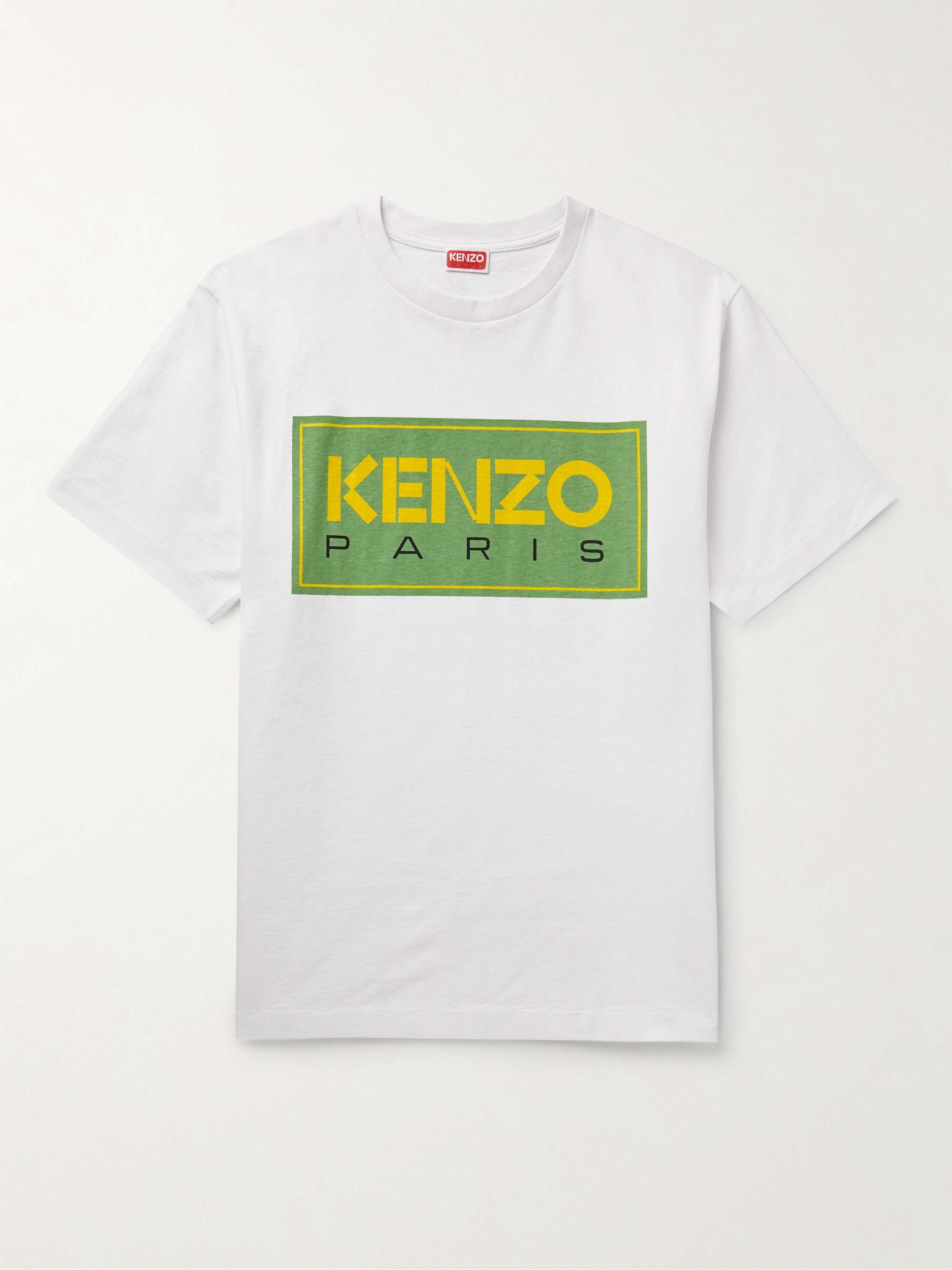 KENZO Logo-Print Cotton-Jersey T-Shirt | MR PORTER