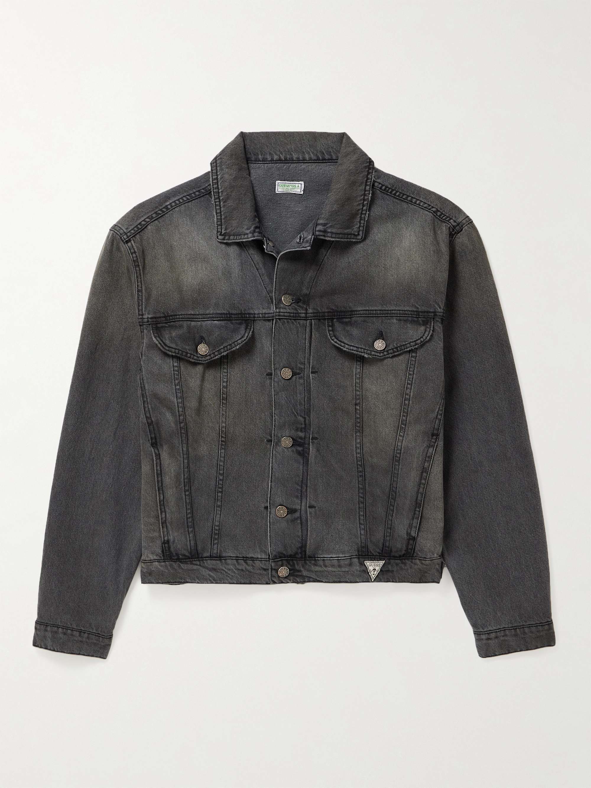 GUESS USA Gusa Vintage Denim Trucker Jacket for Men | MR PORTER