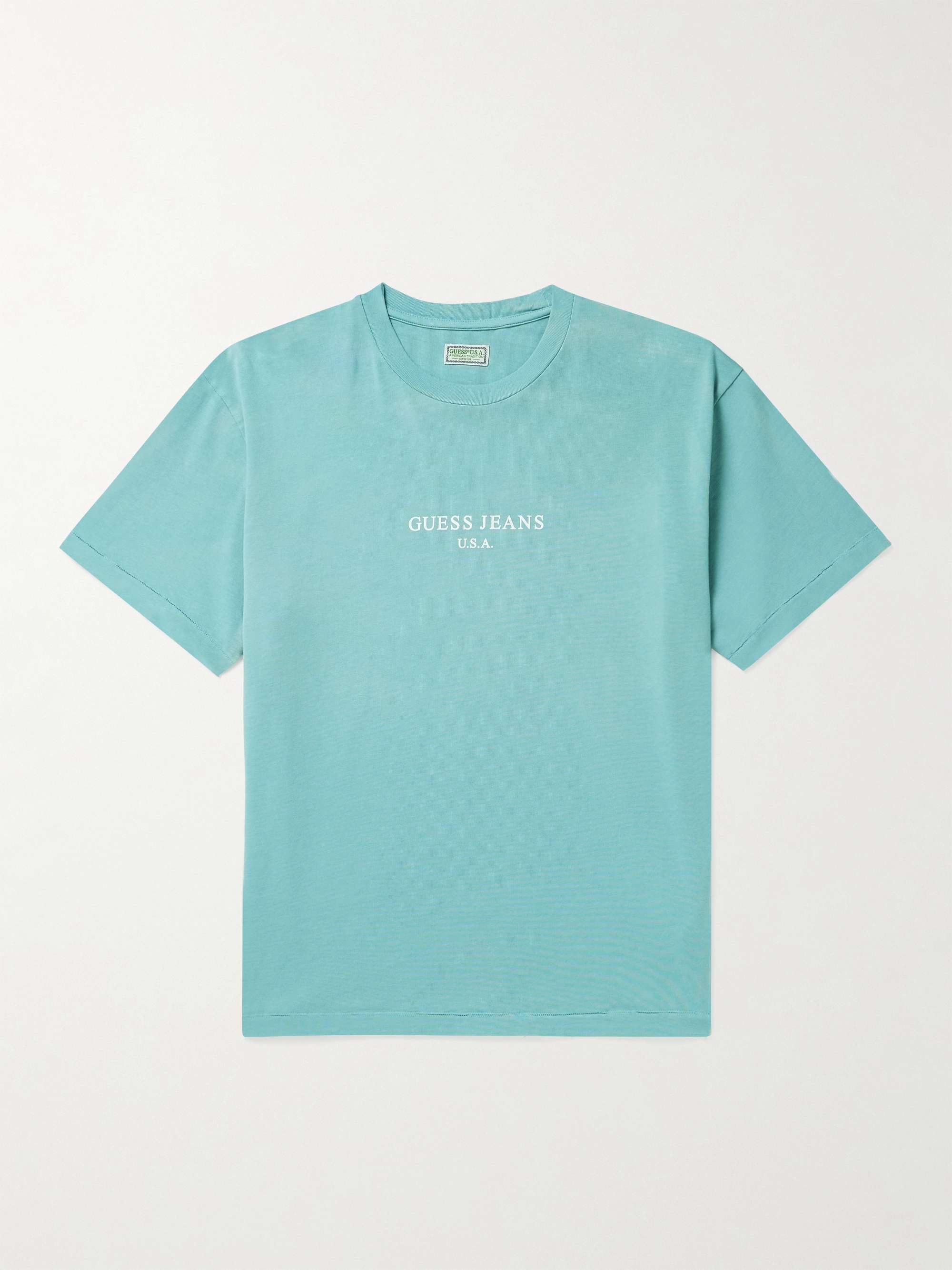 GUESS USA Logo-Print Cotton-Jersey T-Shirt for Men | MR PORTER